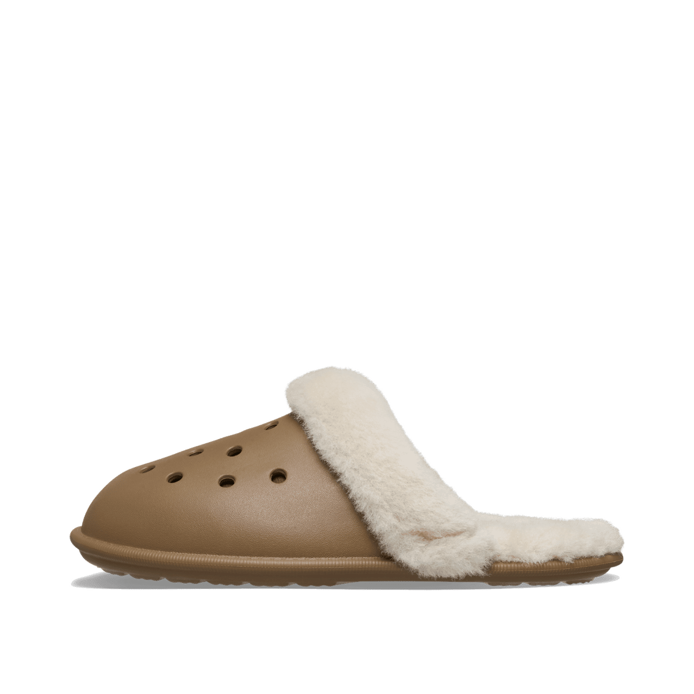Crocs Classic Fuzz Scuff Clog "Sepia" | 2121432EY
