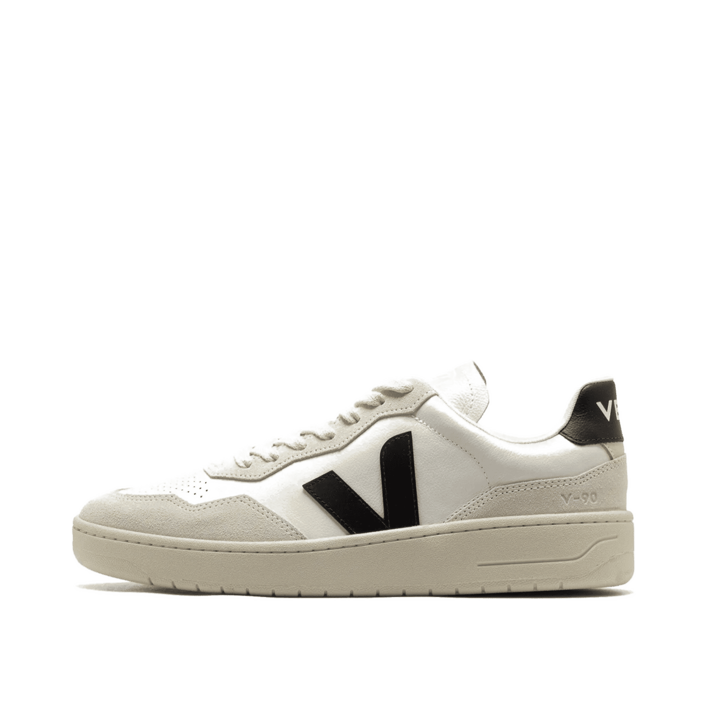 Veja V-90 O.T. Leather "White/Black" | VD2021061B