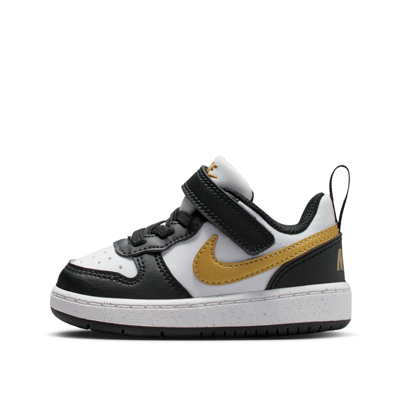 Nike Court Borough Low Recraft TD "Black White Metallic Gold" | DV5458-008