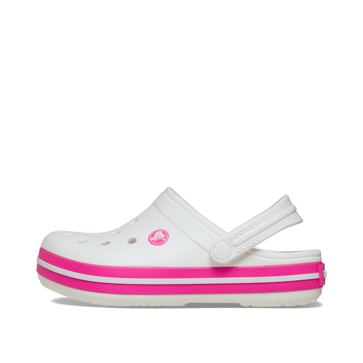 Crocs Crocband Clog Kids "White/Pink Crush" | 2070066WU