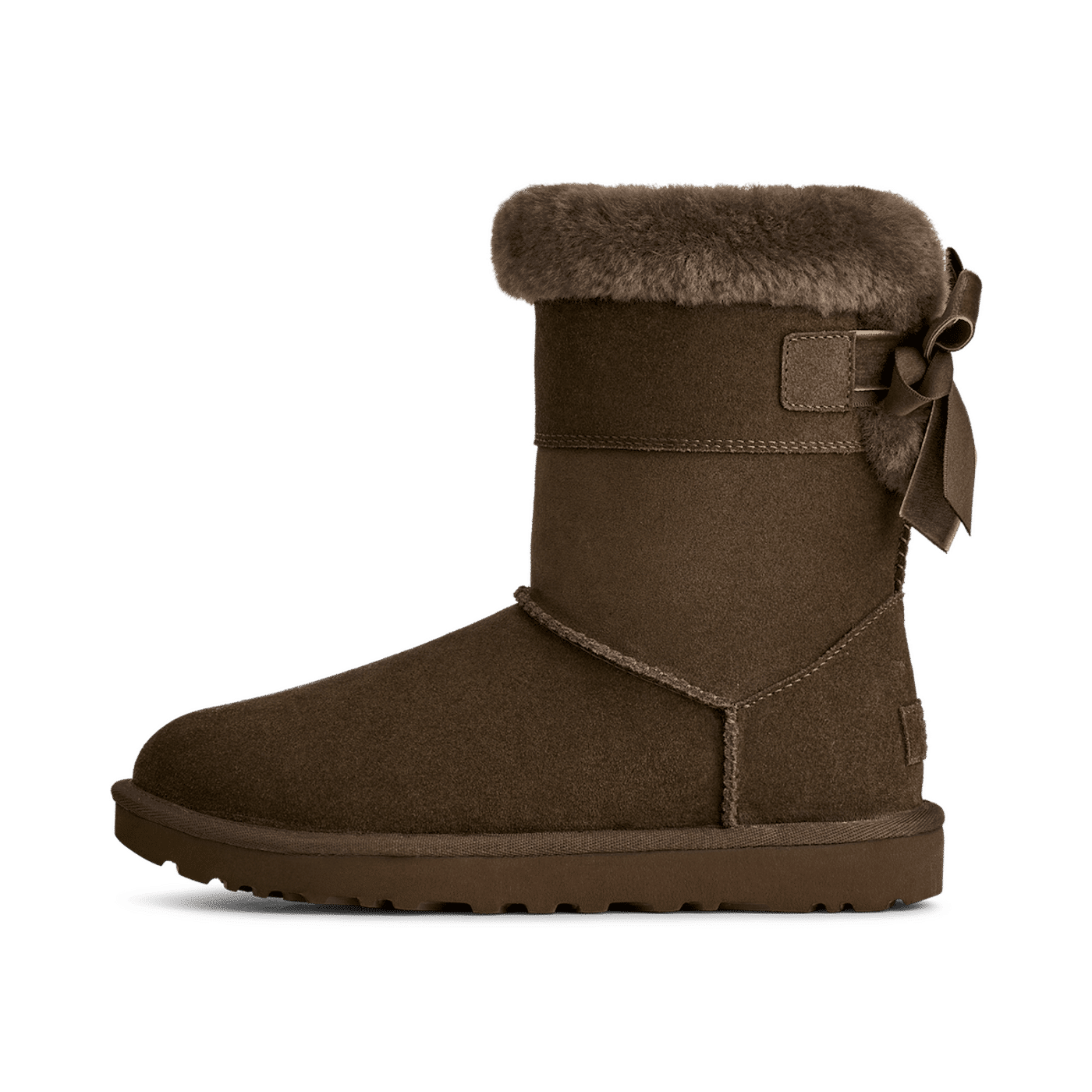 UGG Short Bailey Mixed Bow "Dark Toffee" | 1178810DRKT