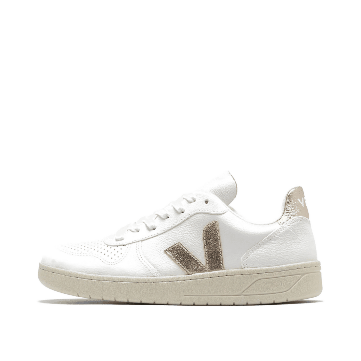 Veja V-10 CHFREE "Chfree Extra-White/Platine" | VX0502935A
