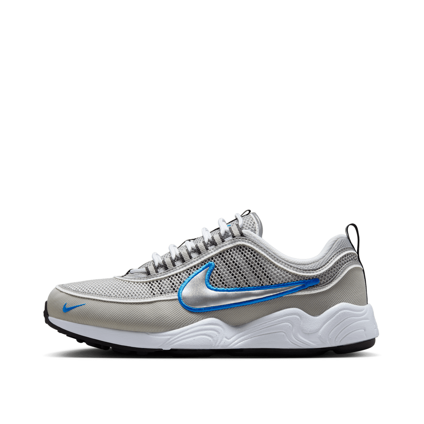 Nike Air Zoom Spiridon SP "Metallic Silver/White/Signal Blue" | HF9117-003