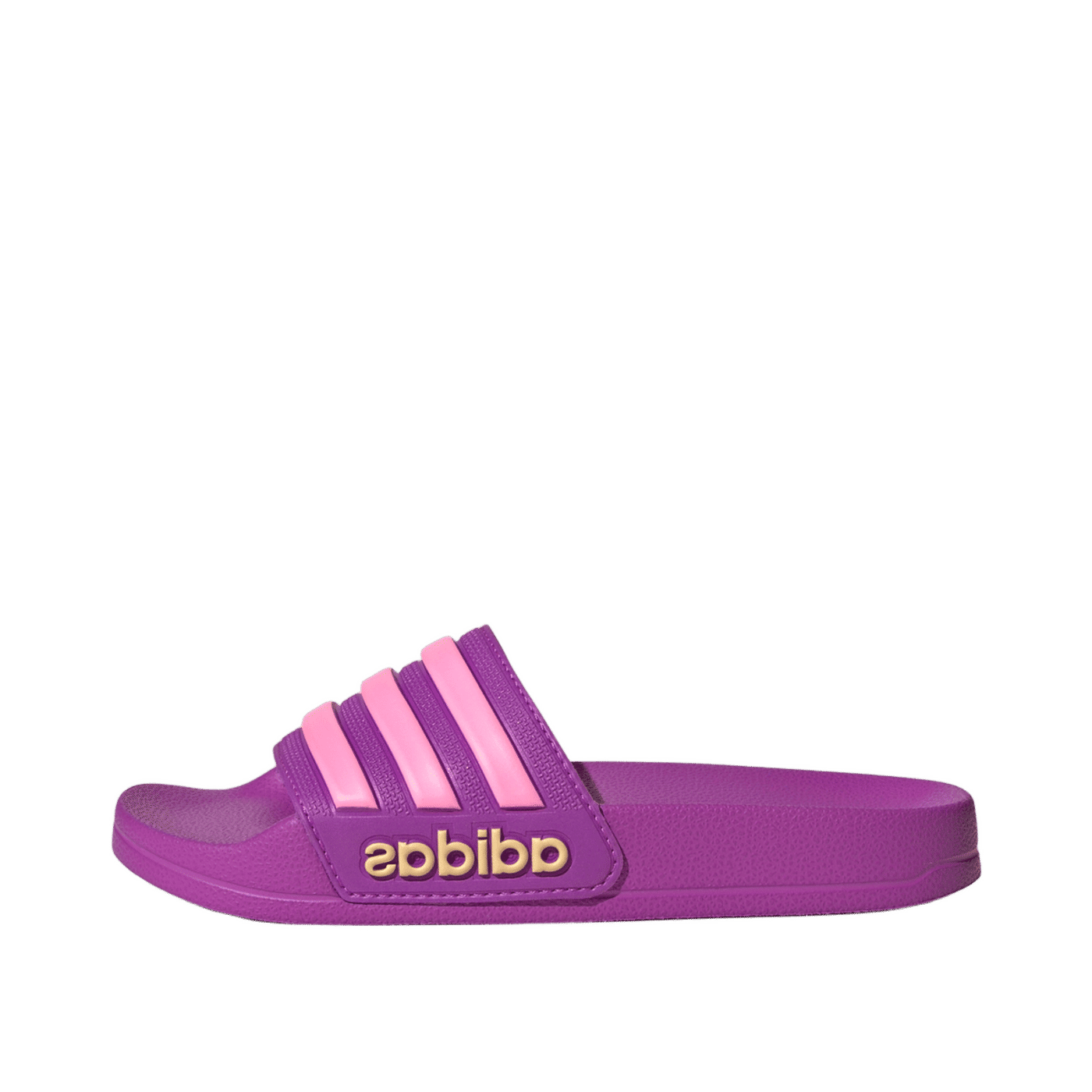 Adidas Adilette Shower Slides "Purple Burst / Bliss Pink / Semi Ice Tangerine" | JS2525