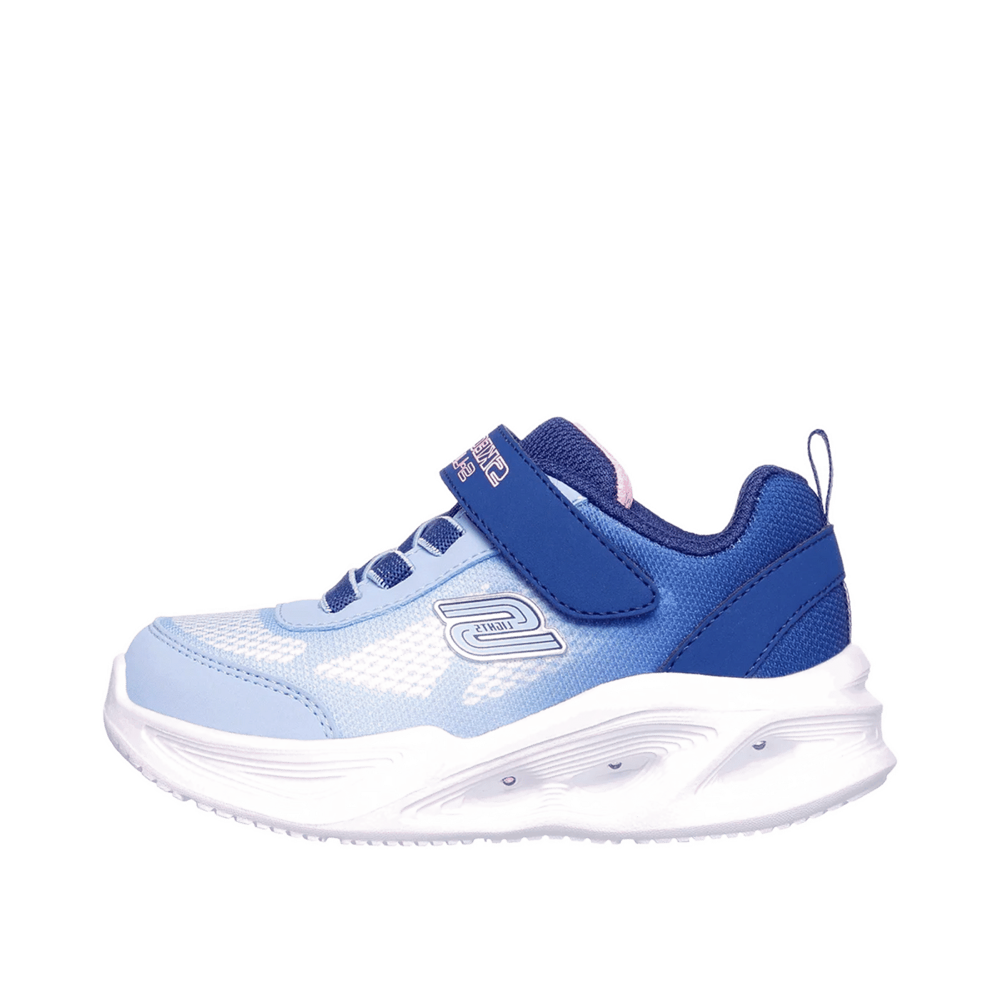 Skechers S-Lights: Sola Glow - Ombre Deluxe "Navy/Light Blue" | 303714NNVLB