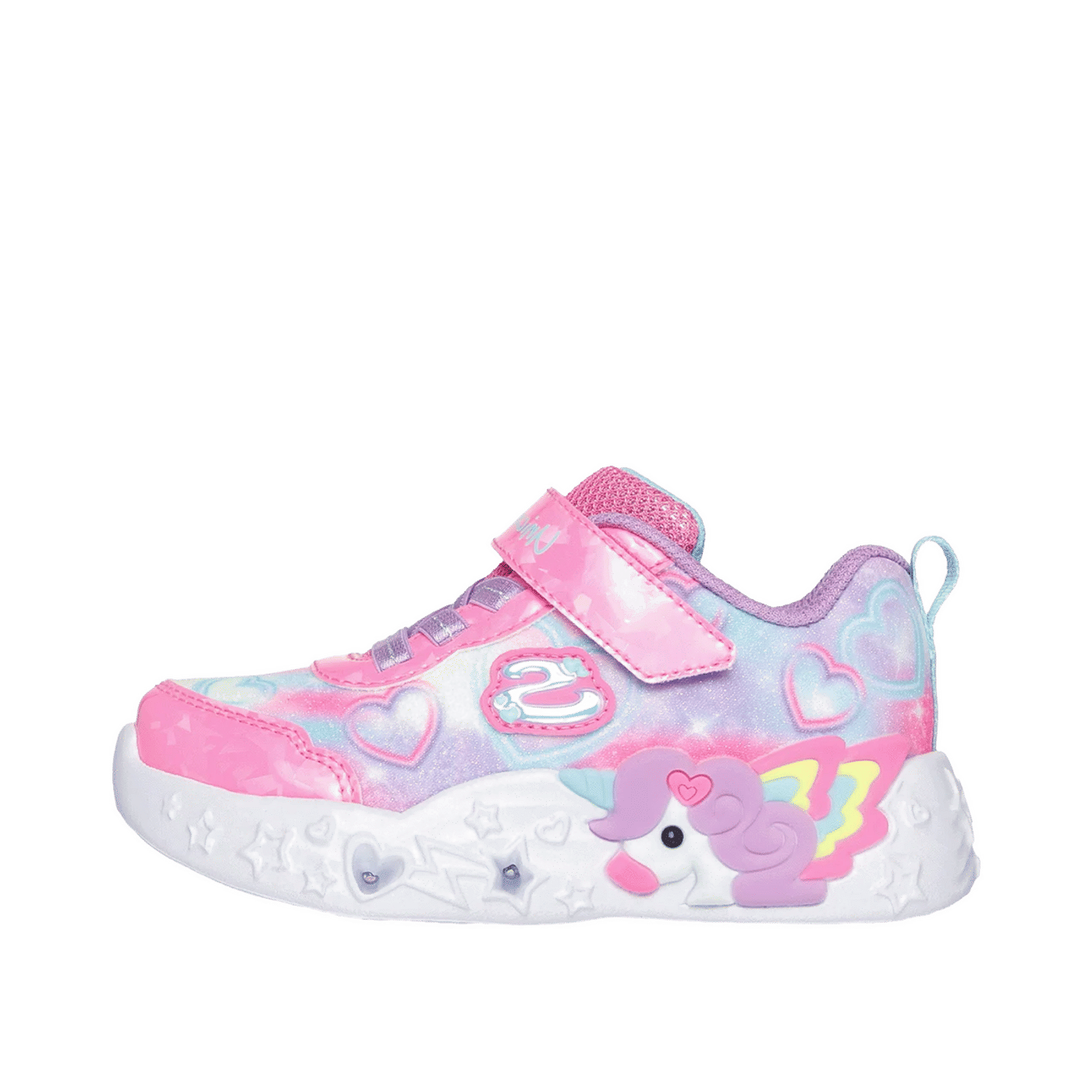 Skechers Unicorn Charmer - Lil Heart Sparkles "Pink" | 303064NPKMT