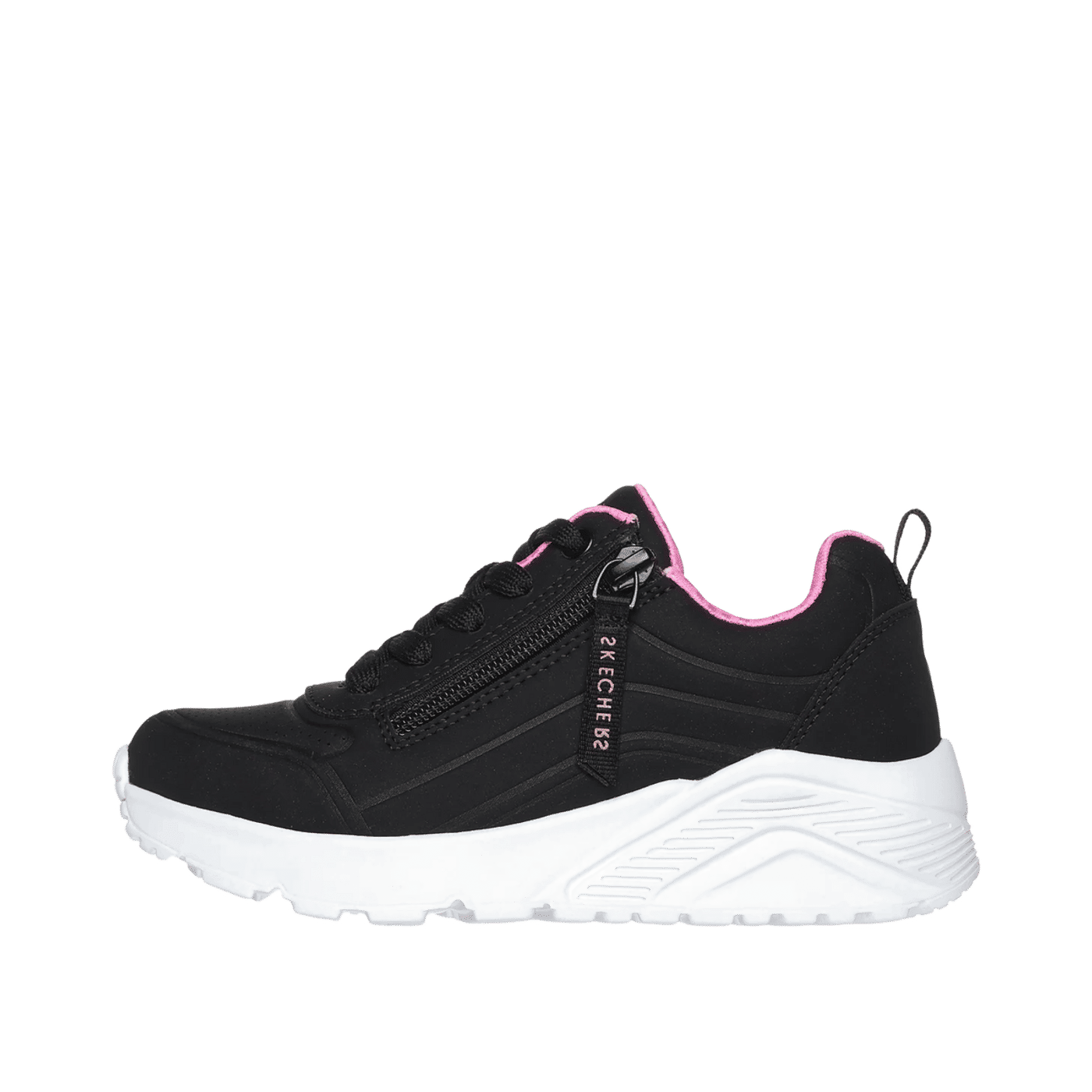 Skechers UNO Lite Easy Zip "Black/Rose Gold" | 310387LBKRG