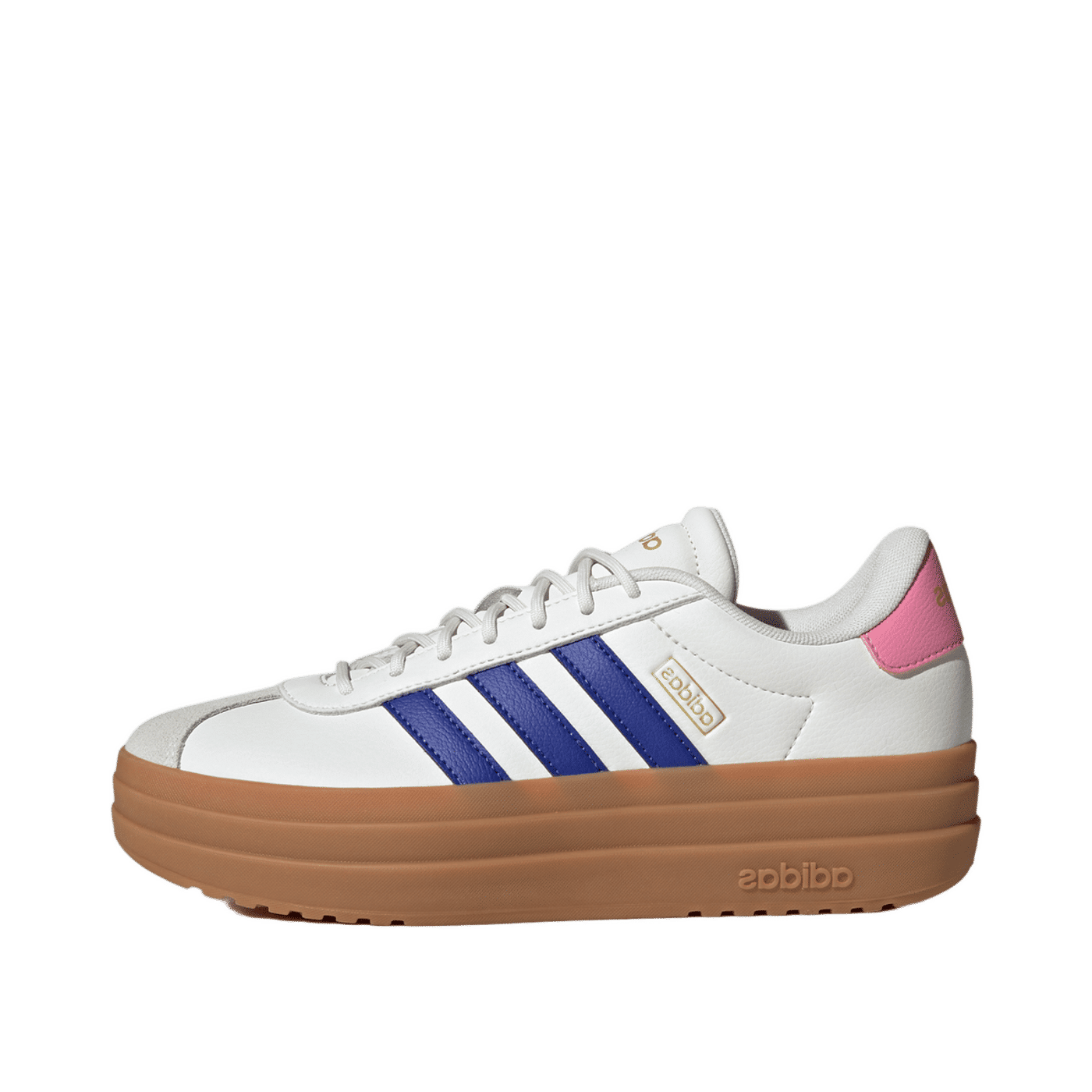 Adidas VL Court Bold "Core White / Semi Lucid Blue / Bliss Pink" | JQ5643