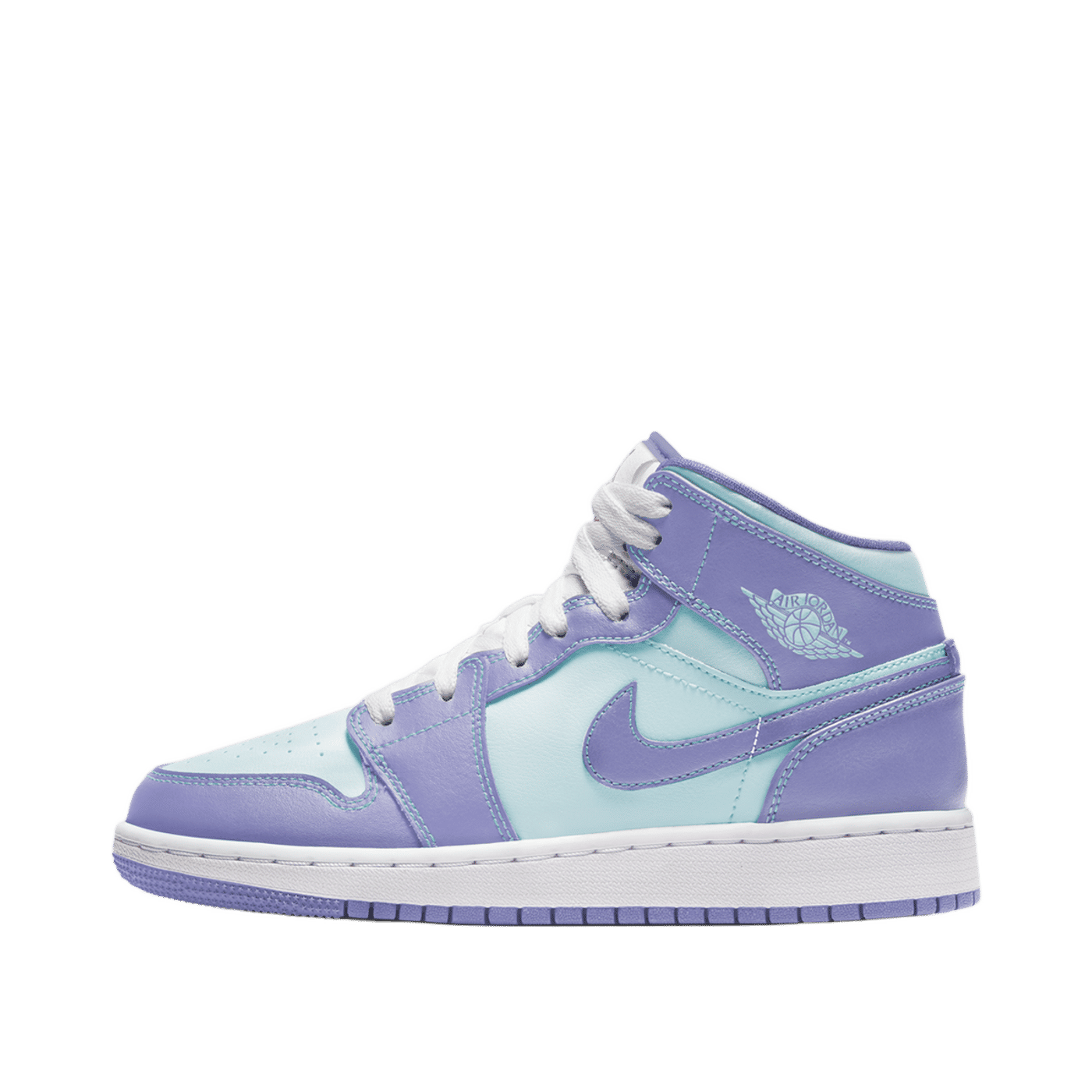 Air Jordan 1 Mid GS "Purple Aqua" | 554725-500