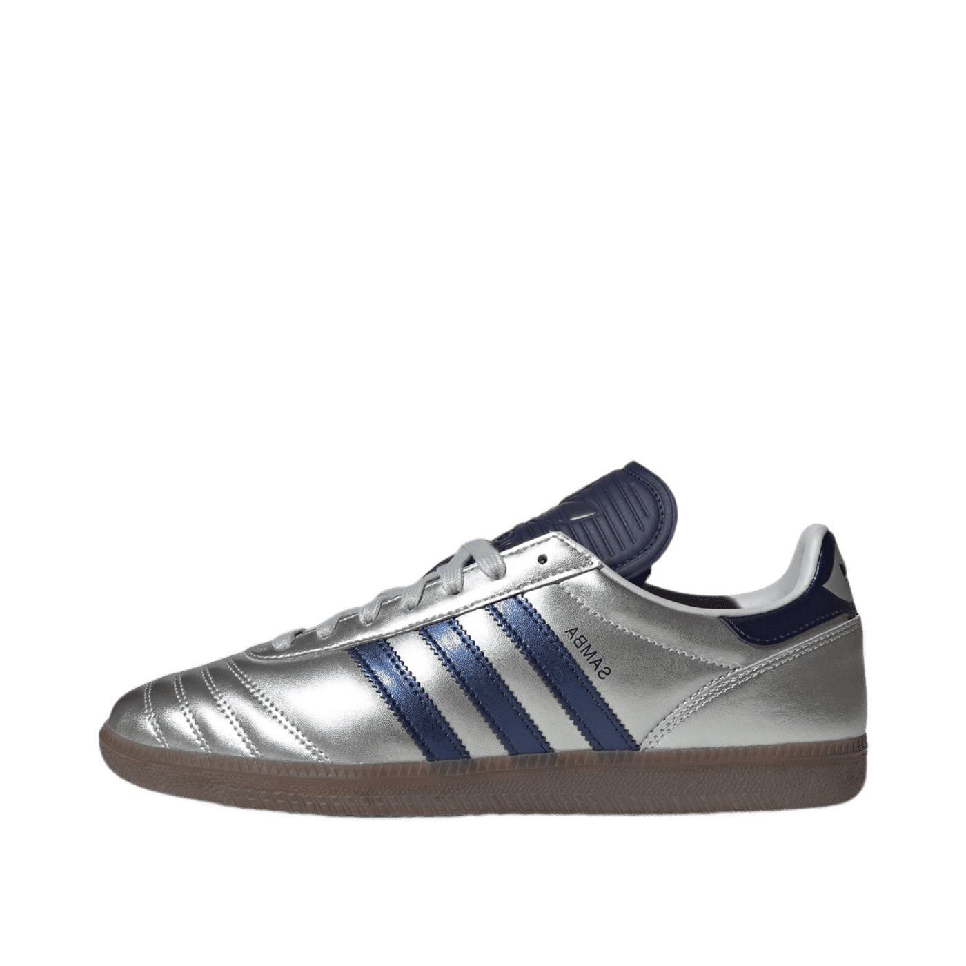 Adidas Samba JP "Silver Metallic / Dark Blue / Gum" | JR2181
