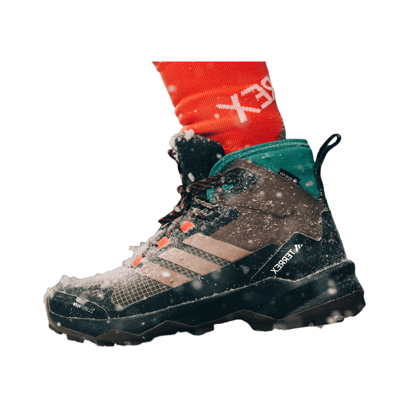 Adidas Terrex Skychaser AX5 Mid GORE-TEX CLIMAWARM+ "Earth Strata / Trace Brown / Pure Teal" | JH7807