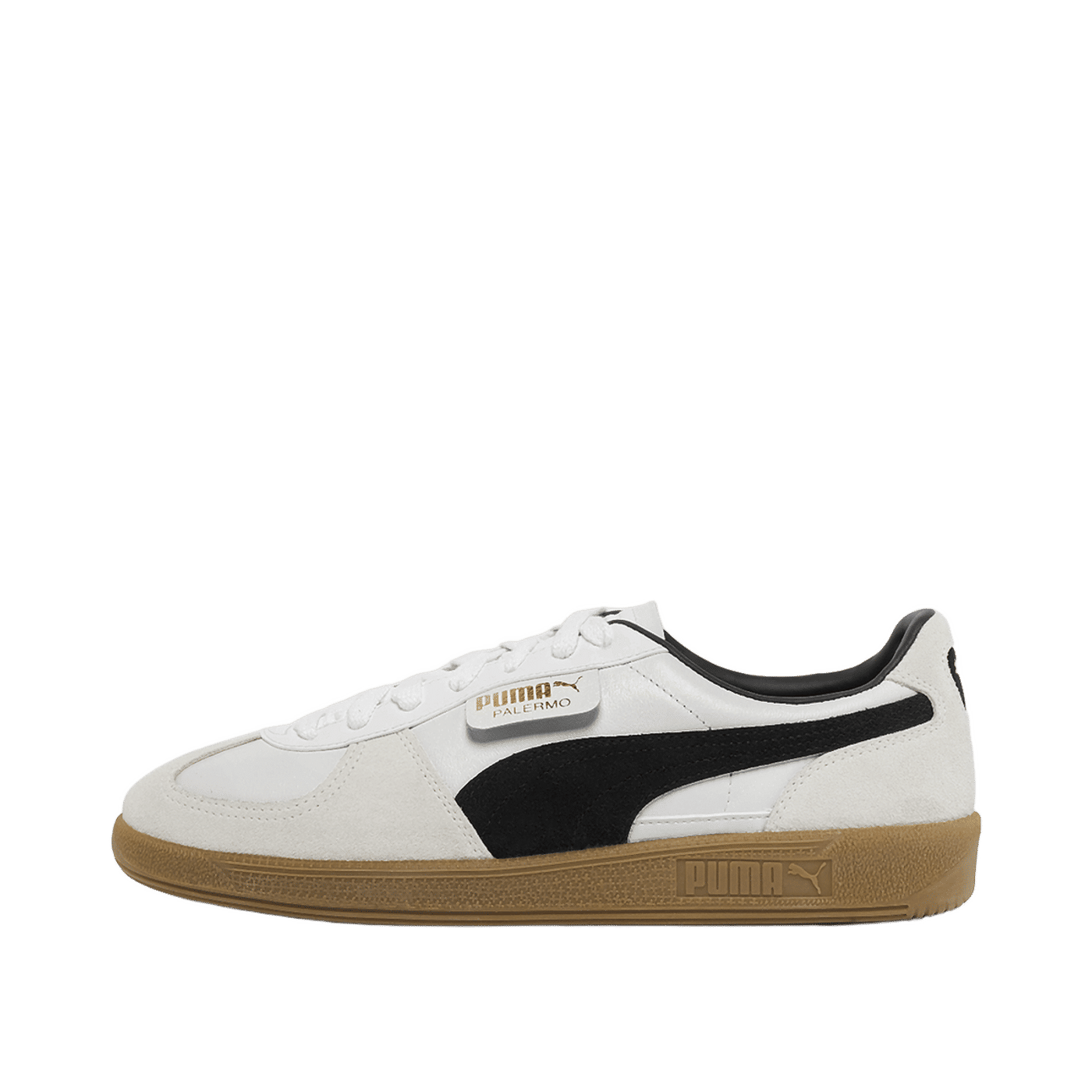 Puma Palermo Lth "White-Vapor Gray-Gum" | 396464-01