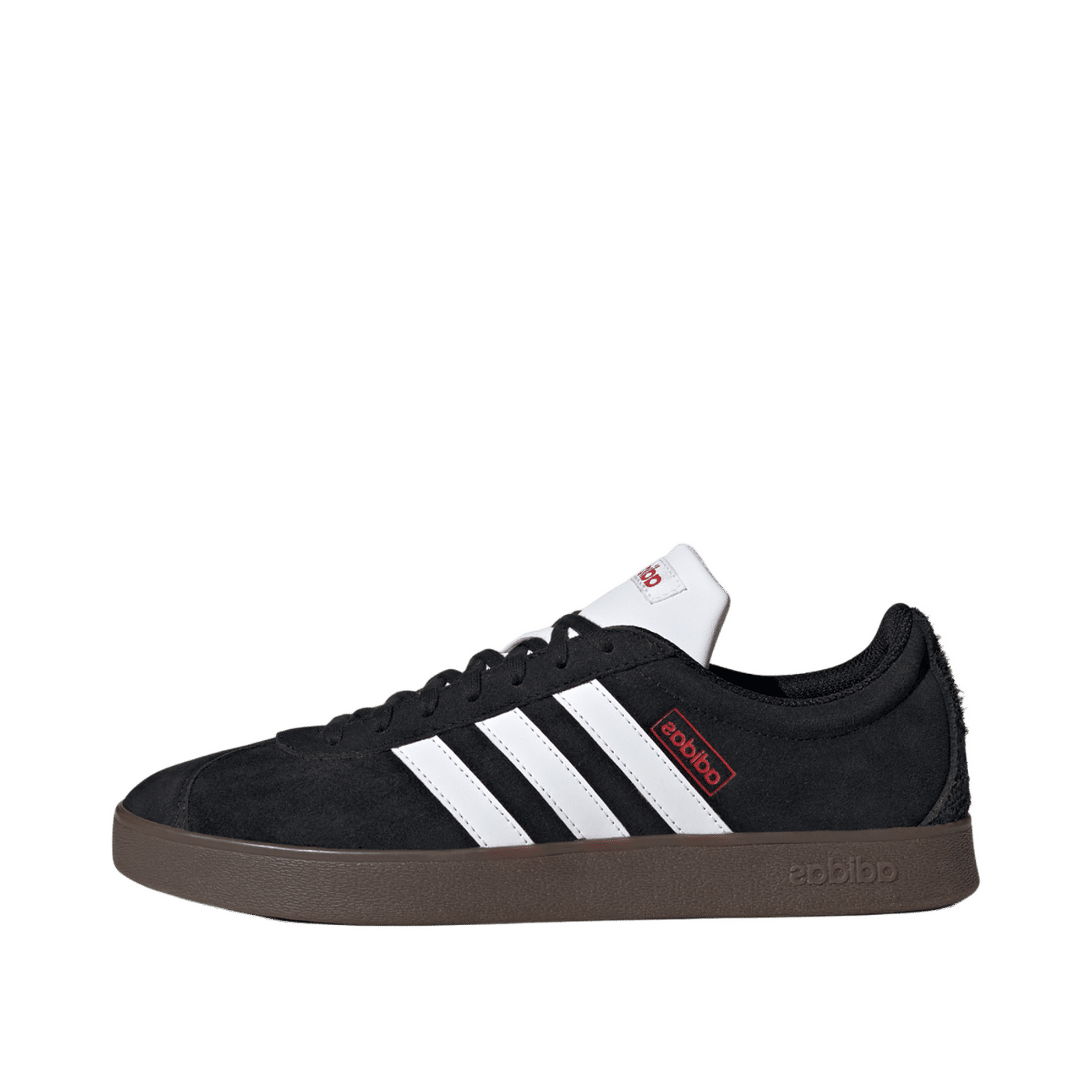 Adidas VL Court 2.0 "Core Black / Cloud White / Better Scarlet" | HQ1801