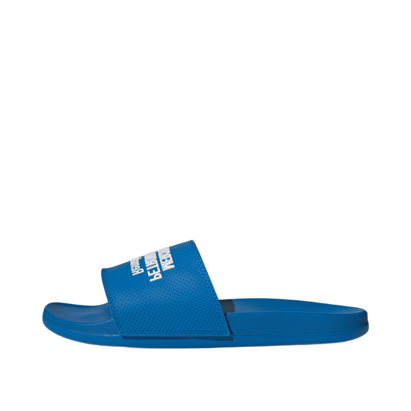 Adidas Adilette Comfort Mercedes-AMG Petronas F1 Team Slippers "Blue Bird / Cloud White / Blue Bird" | HQ9489