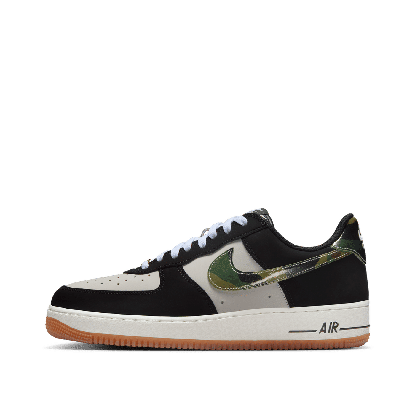Nike Air Force 1 Low "Black Patent Camo Swoosh" | HQ1967-100