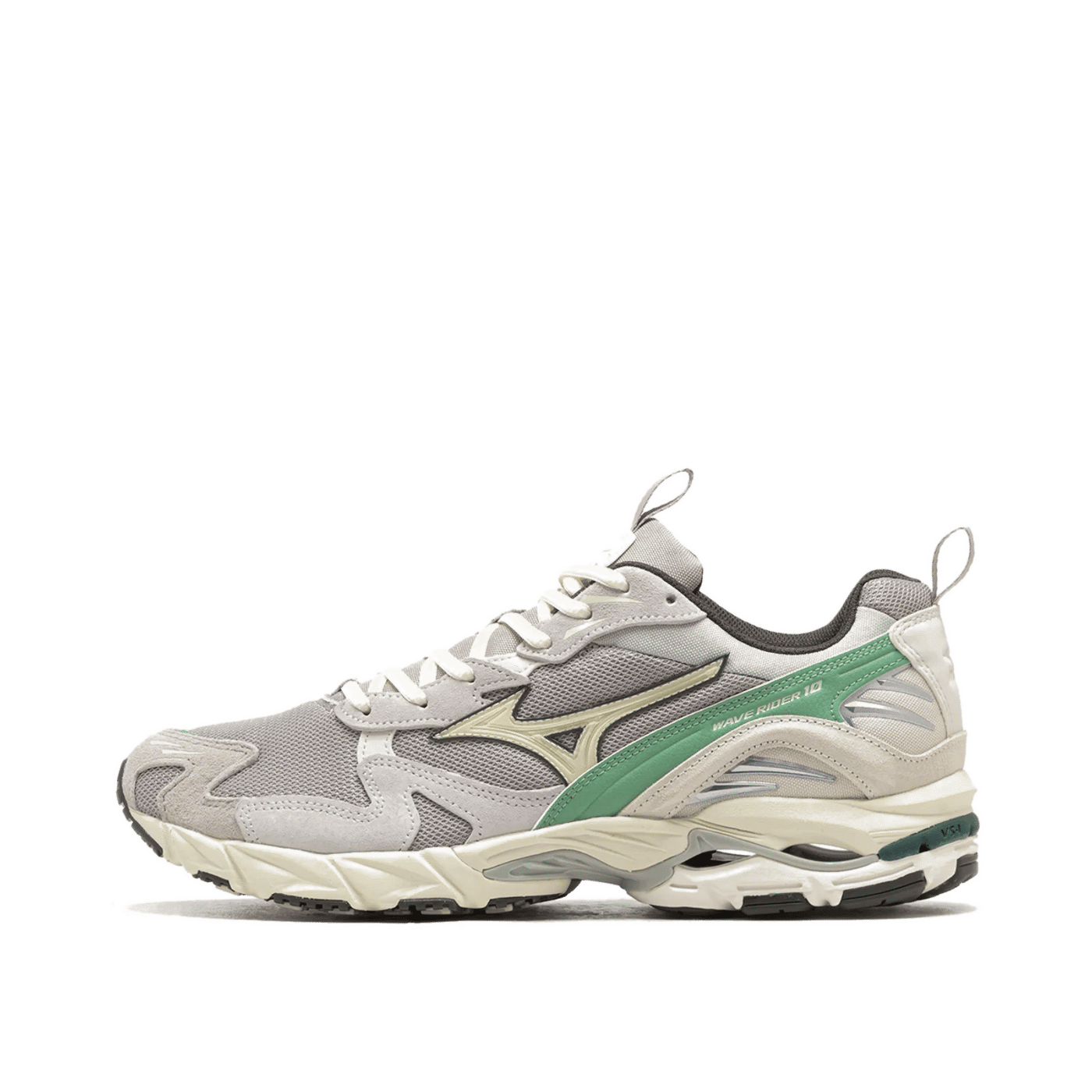 Mizuno Wave Rider 10 "Opal Gray / Pristine / Creme de Menthe" | D1GA247107
