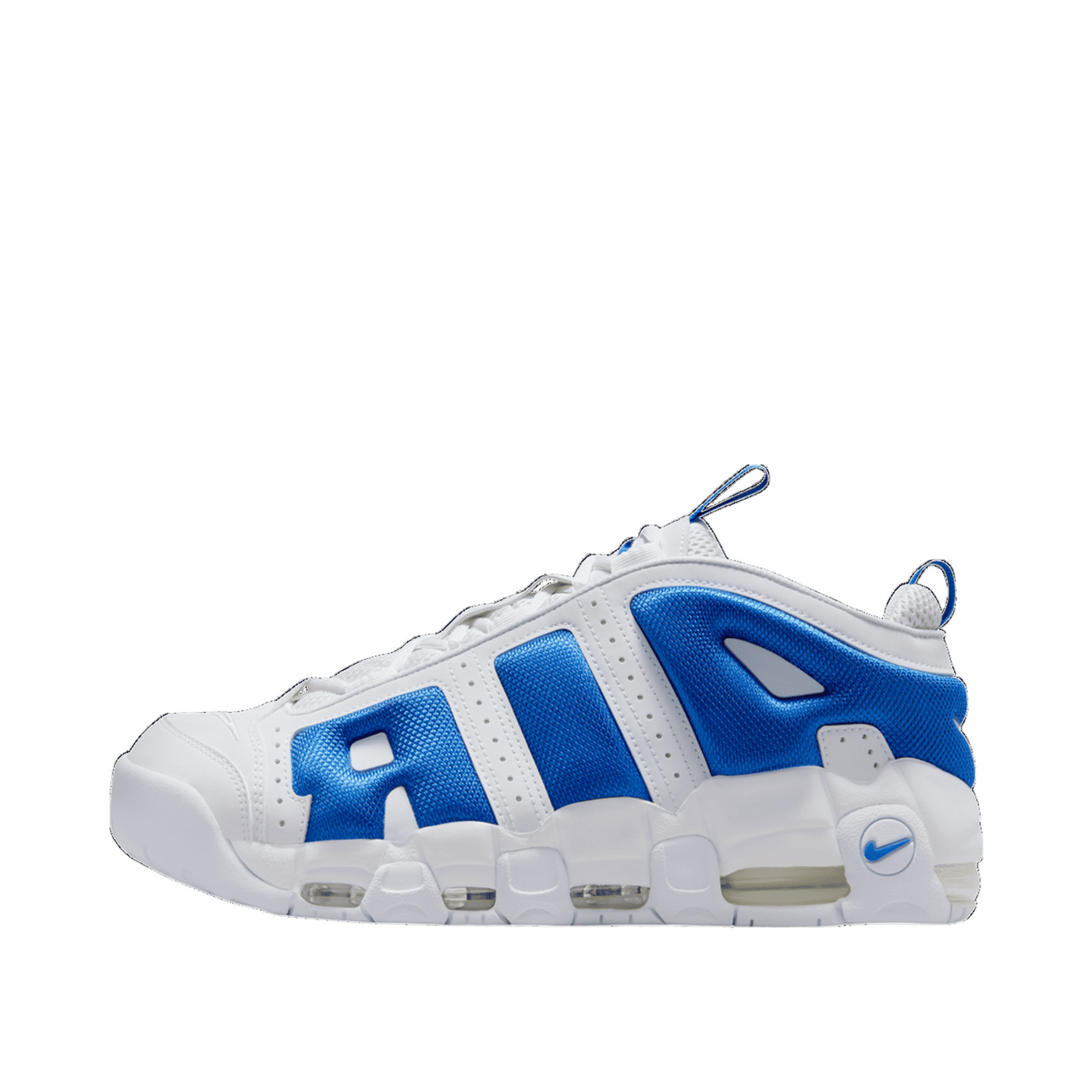 Nike Air More Uptempo Low "White/Hyper Royal-Psychic Blue" | FZ3055-101