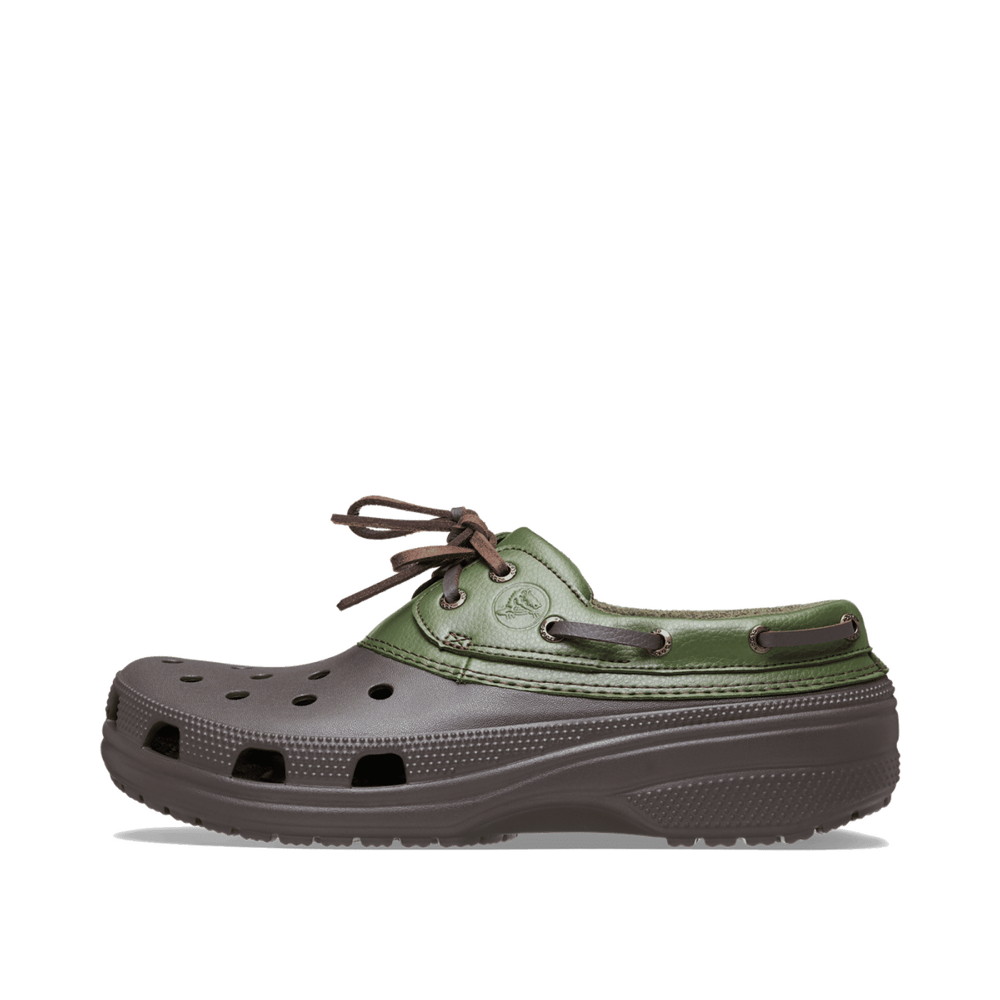 Crocs Classic Boat Shoe "Espresso/Army Green" | 212022-26E