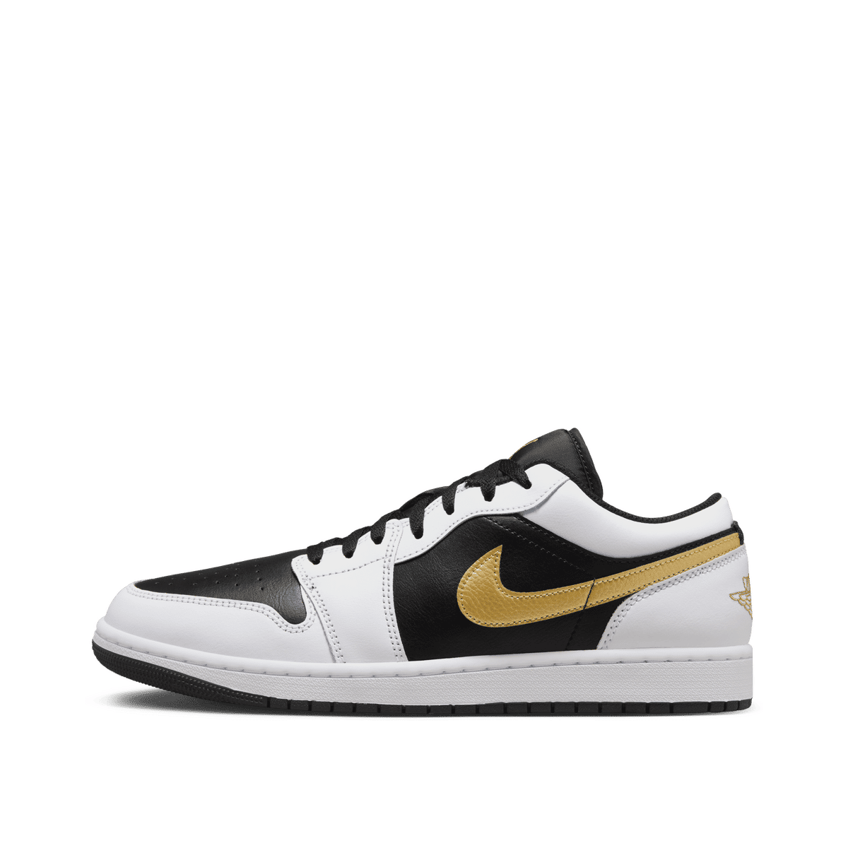 Air Jordan 1 Low "White/Black/Metallic Gold" | 553558-172
