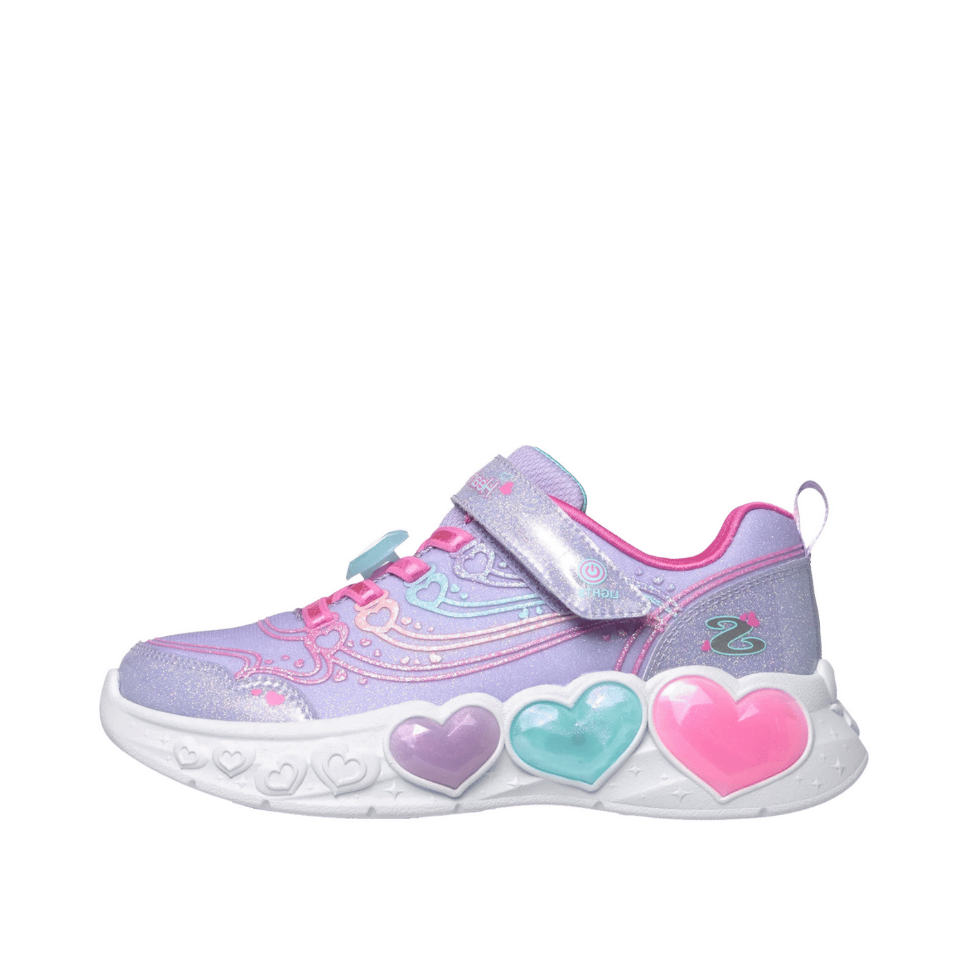 Skechers S-Lights Enchanted Heart Lights "Lavender" | 303266NCLVMT