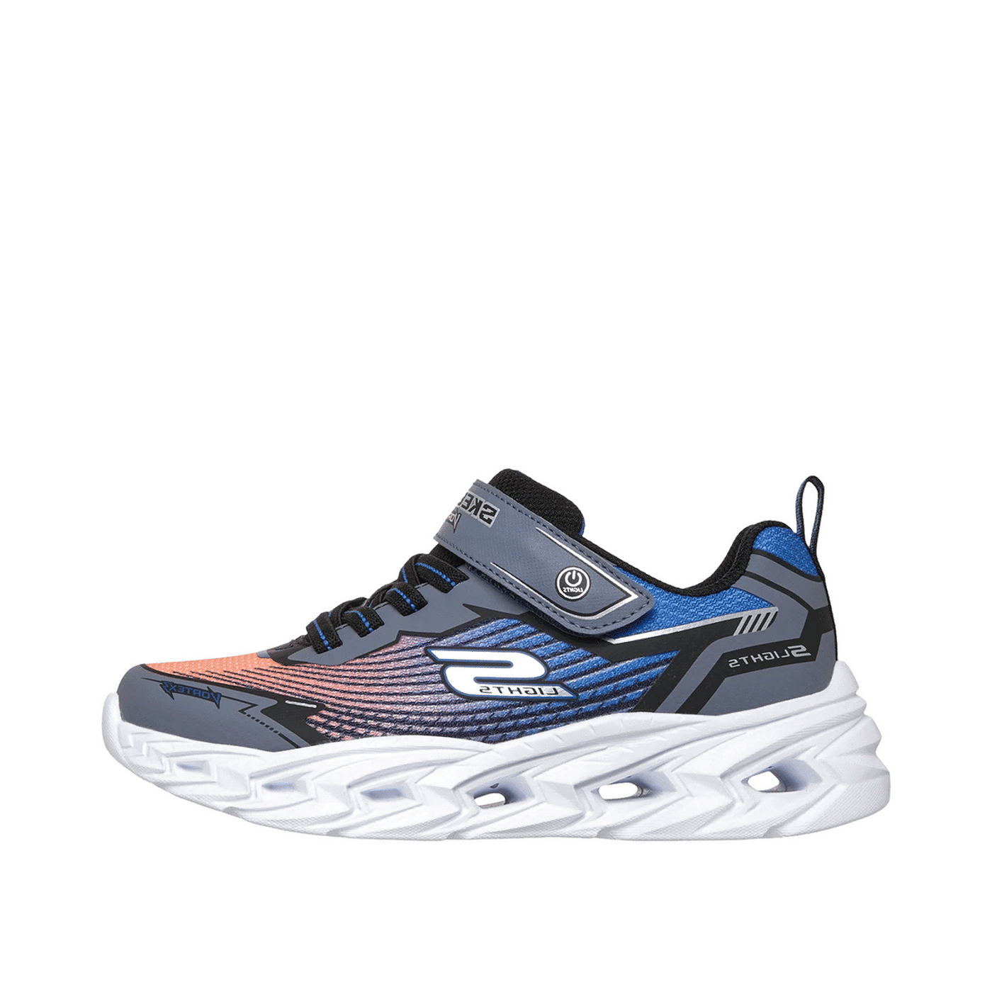 Skechers S-Lights Vortex 3.0 "Black/Blue/Orange" | 400590LCBBOR
