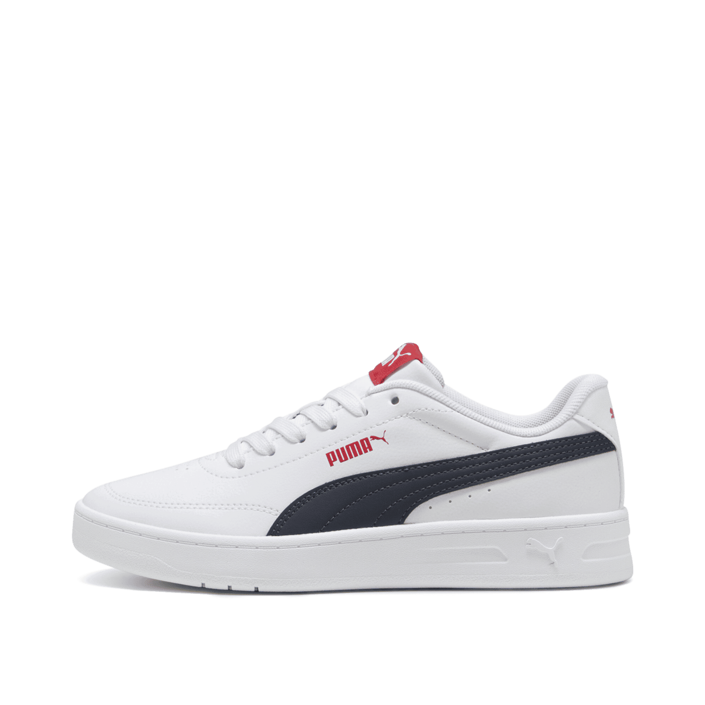 PUMA Court Classic Clean Youth "White/New Navy/Red" | 403750-10