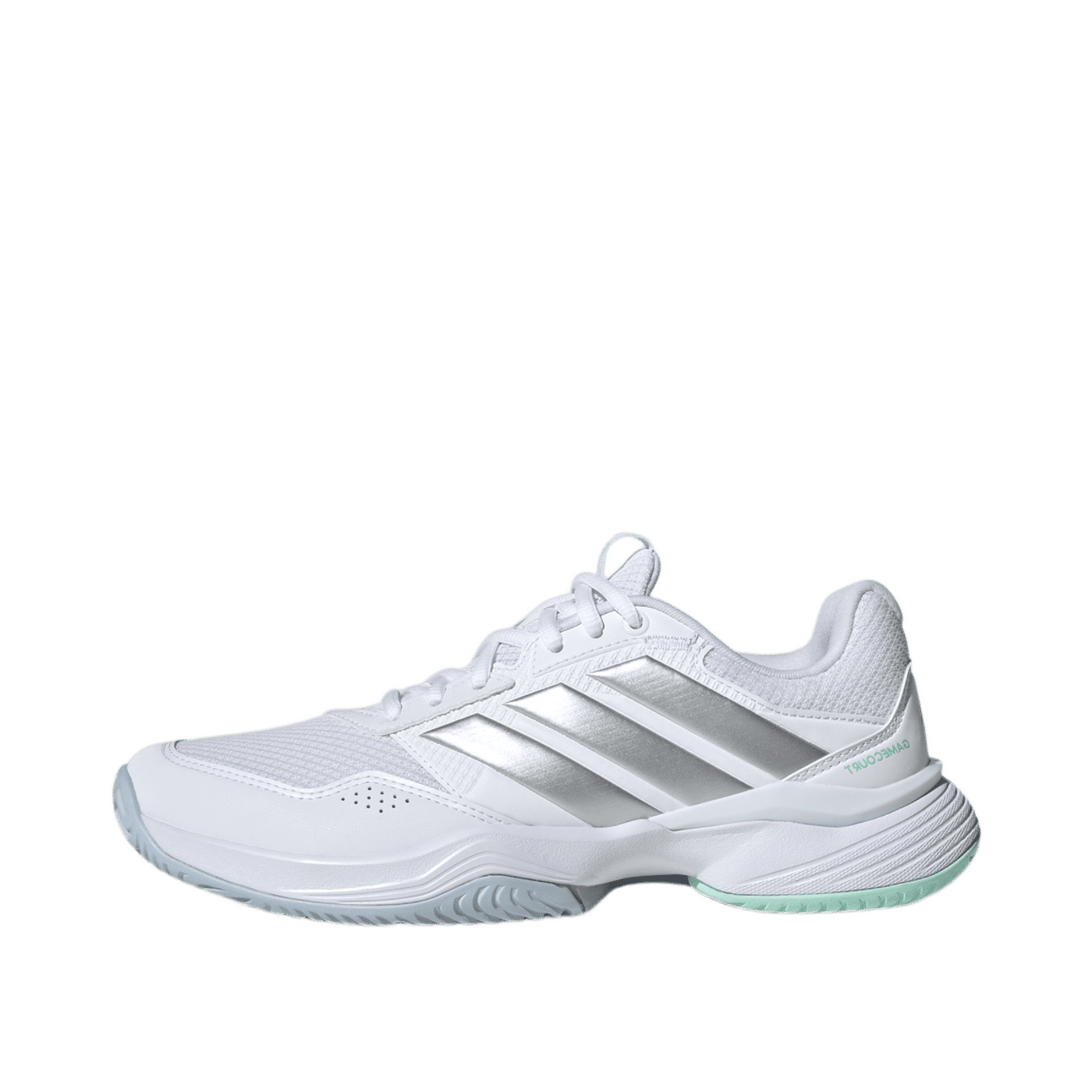 Adidas GameCourt 3 All Court "Cloud White / Silver Metallic / Ice Blue" | KI2864