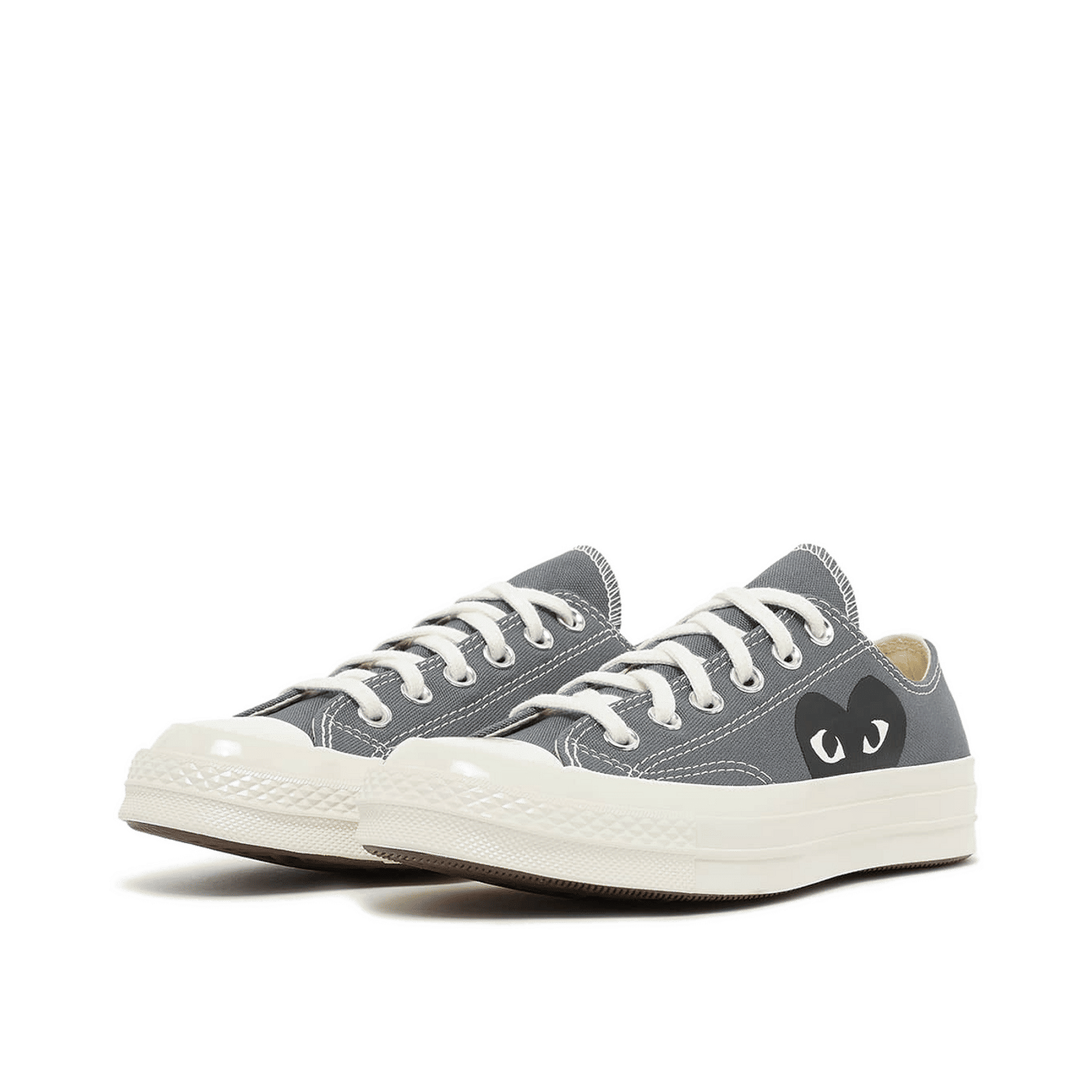 Comme des Garcons Play Chuck Taylor All Star '70 Low "Black Heart" | P1K121GRY