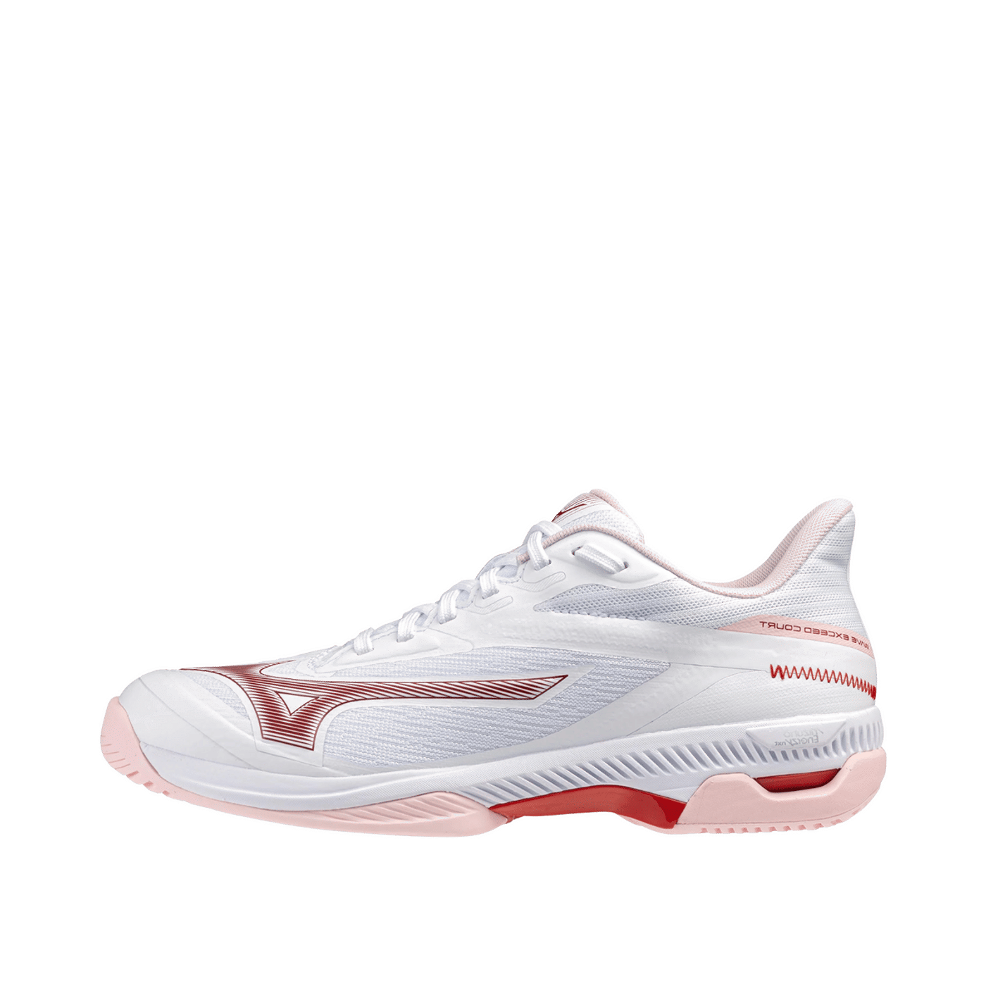 Mizuno WAVE EXCEED COURT AC "White/Roseesque/Barbados Cherry" | 61GA251962