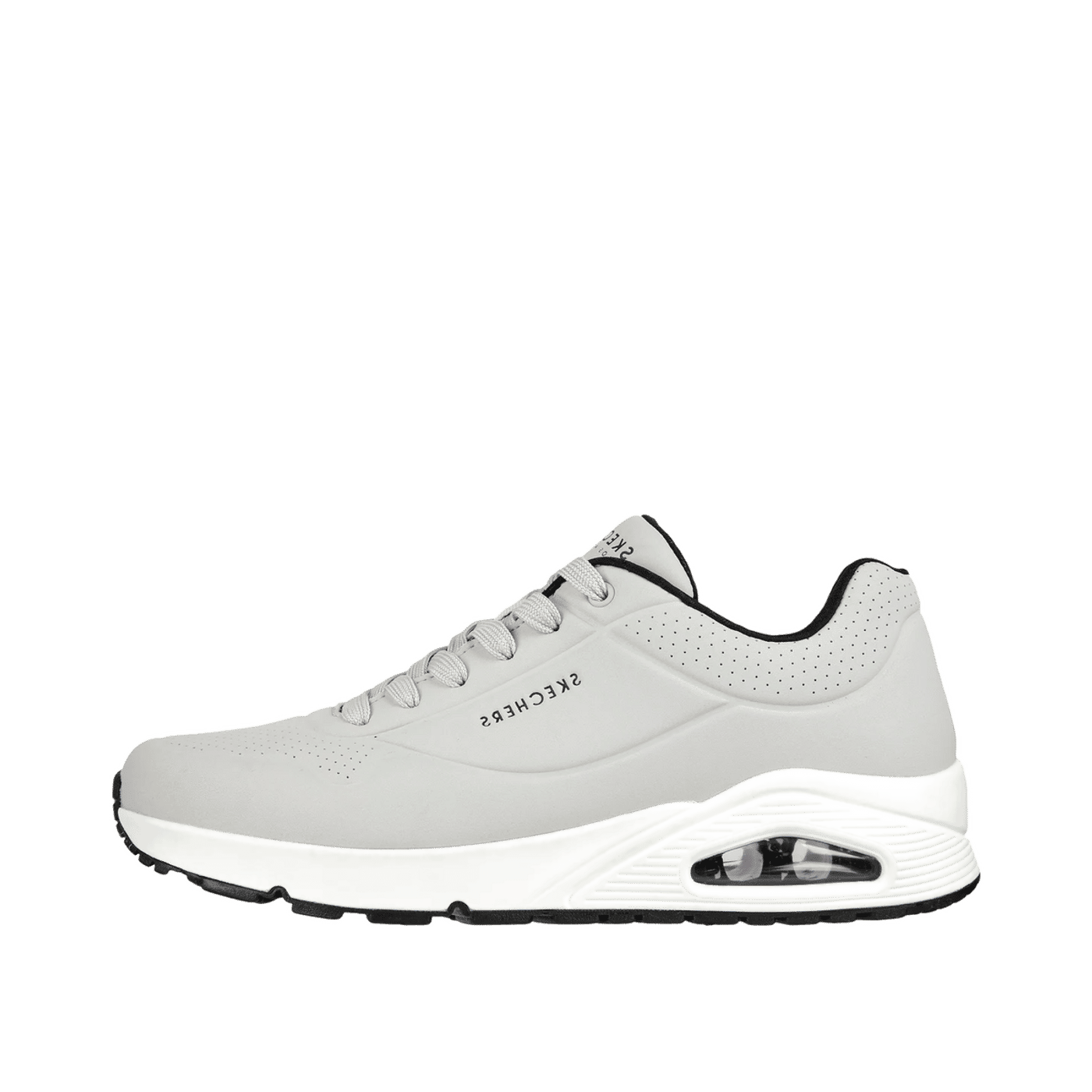 Skechers UNO Stand On Air "Light Grey/Black" | 52458LGBK