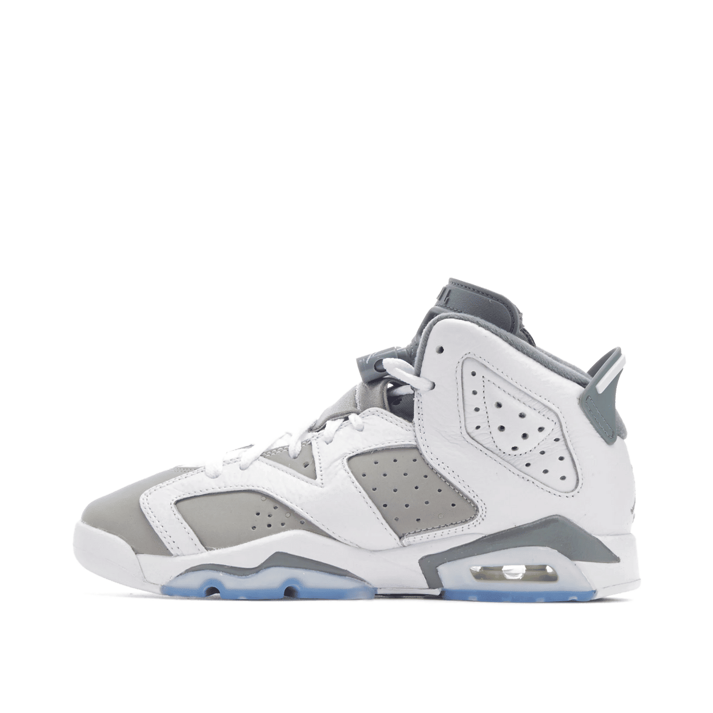 Air Jordan 6 GS "White/Medium Grey-Cool Grey" | 384665-100
