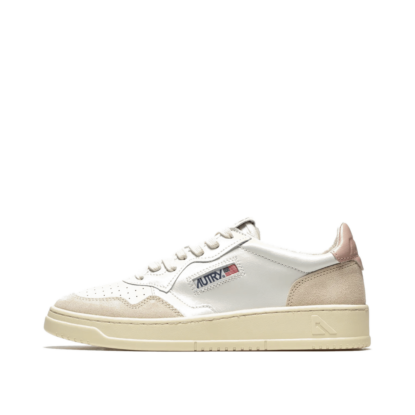 Autry Medalist Low W "White/Powder Pink" | AULWLS37