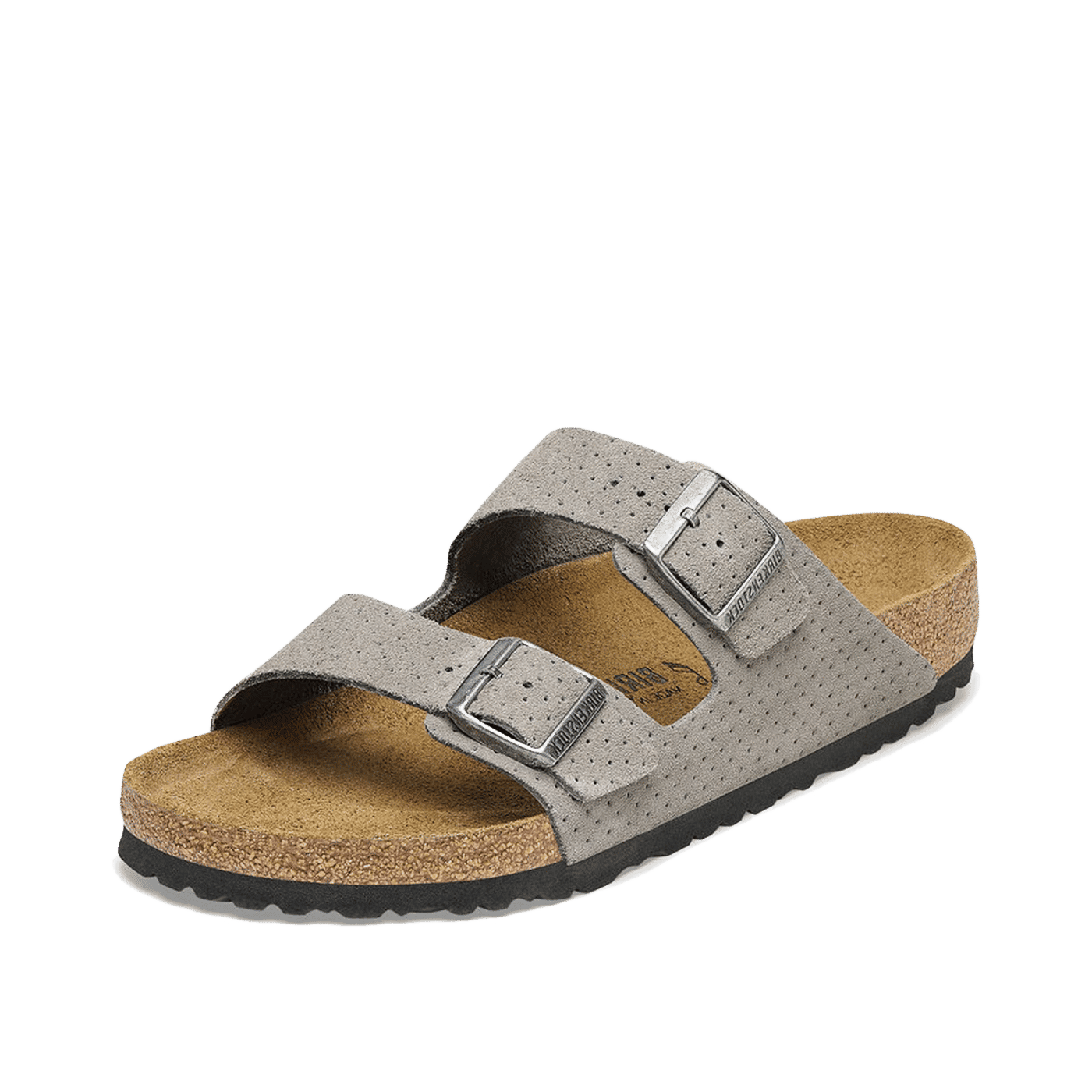 Birkenstock Arizona BS Suede Embossed Regular Fit "Grey" | 1026988