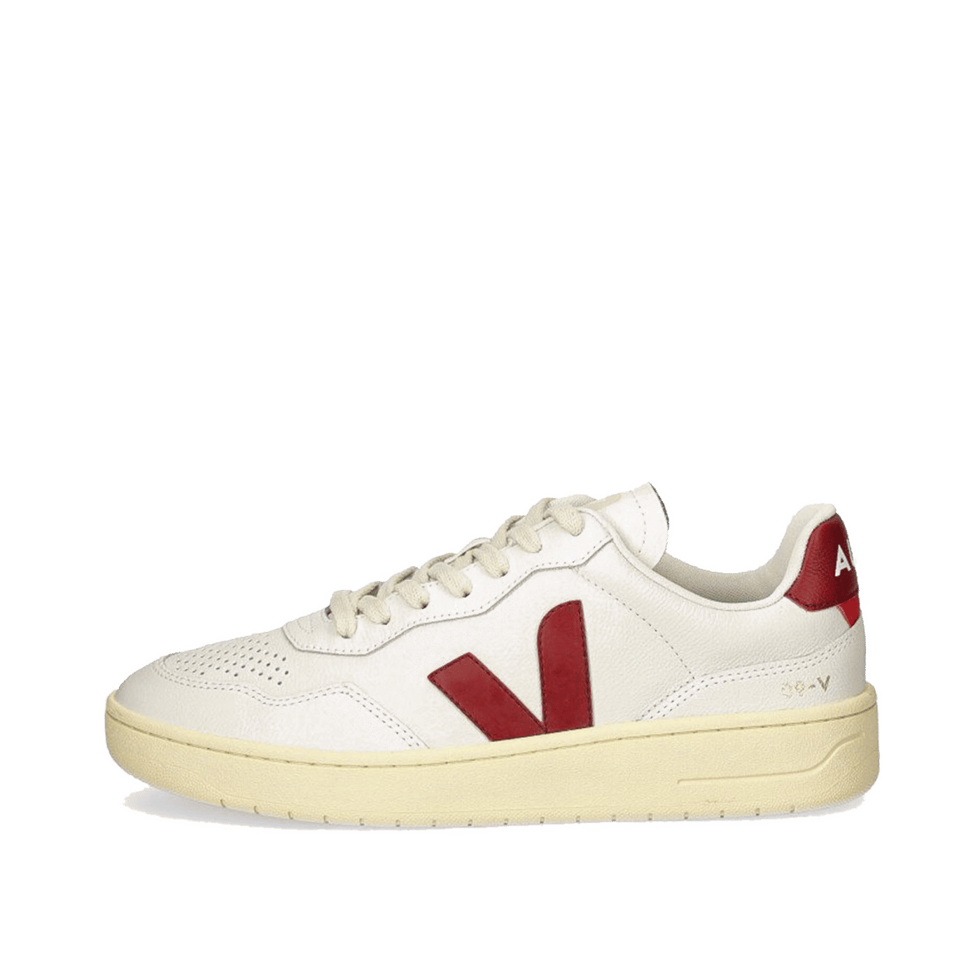 Veja V-90 Leather Ext "White Marsala" | VD2003657B
