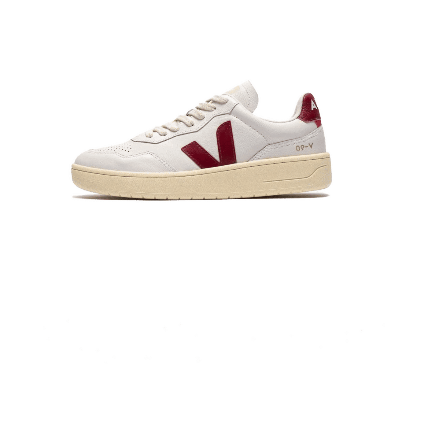 Veja V-90 Leather Ext "White Marsala" | VD2003657A