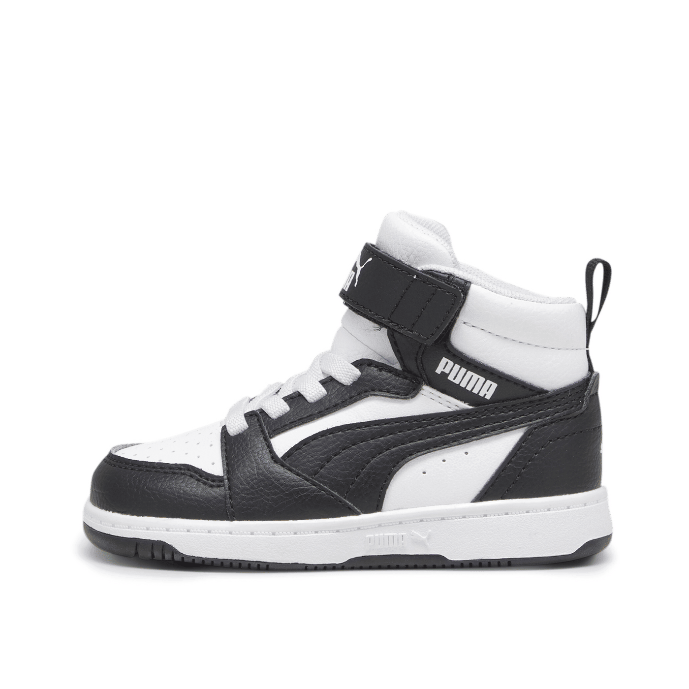 PUMA Rebound V6 Mid "White/Black/Shadow Gray" | 396542-01