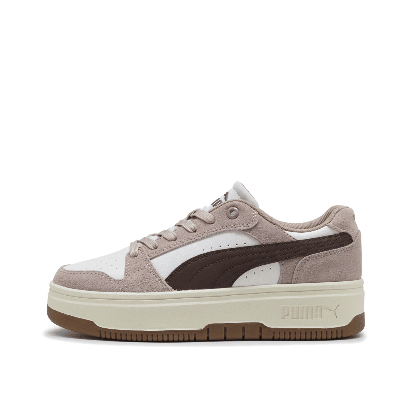PUMA Rebound Femme Low "Rose Latte/Chocolate Brown/White" | 402593-08