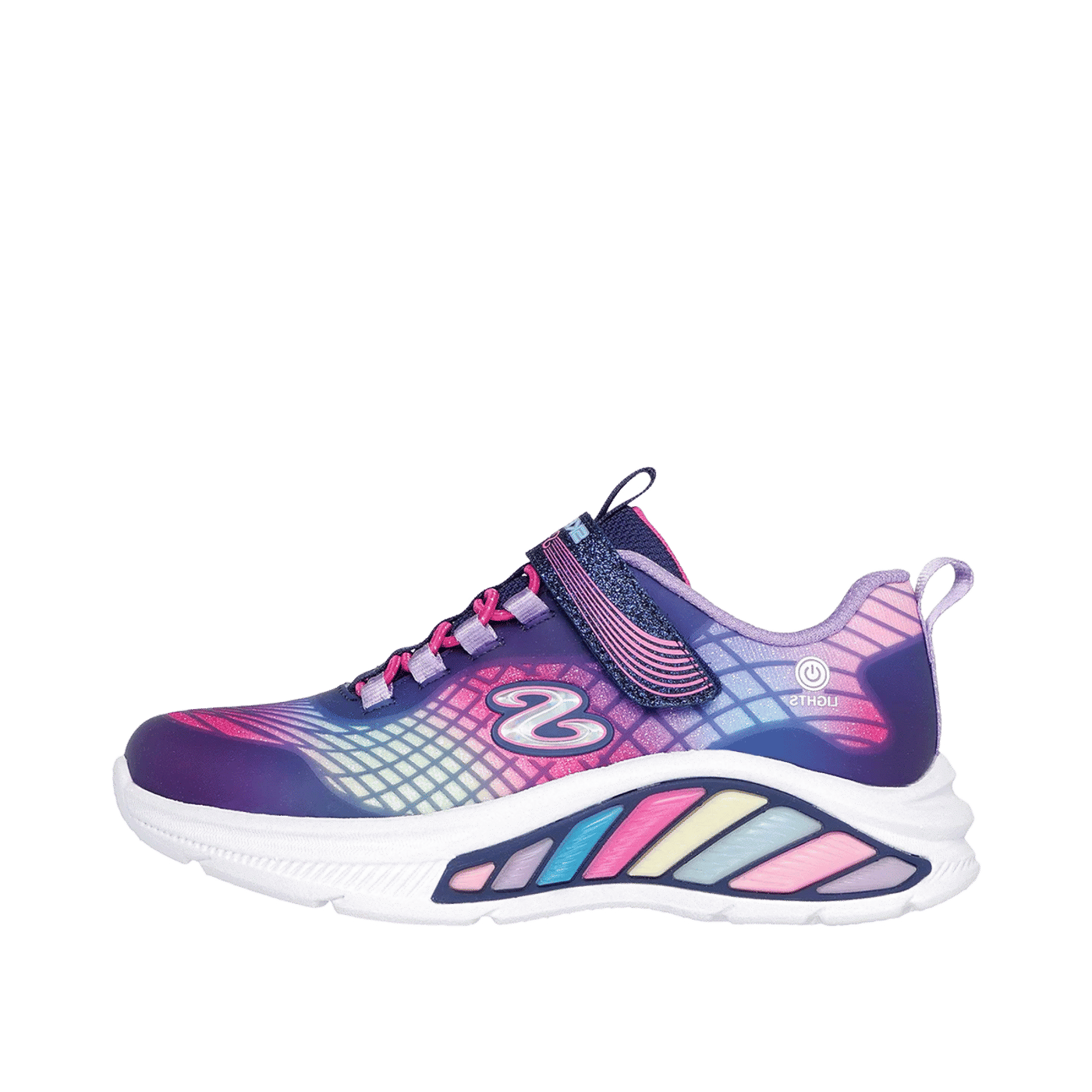 Skechers S-Lights Rainbow Cruisers "Rainbow Reflectin" | 303722LNVMT