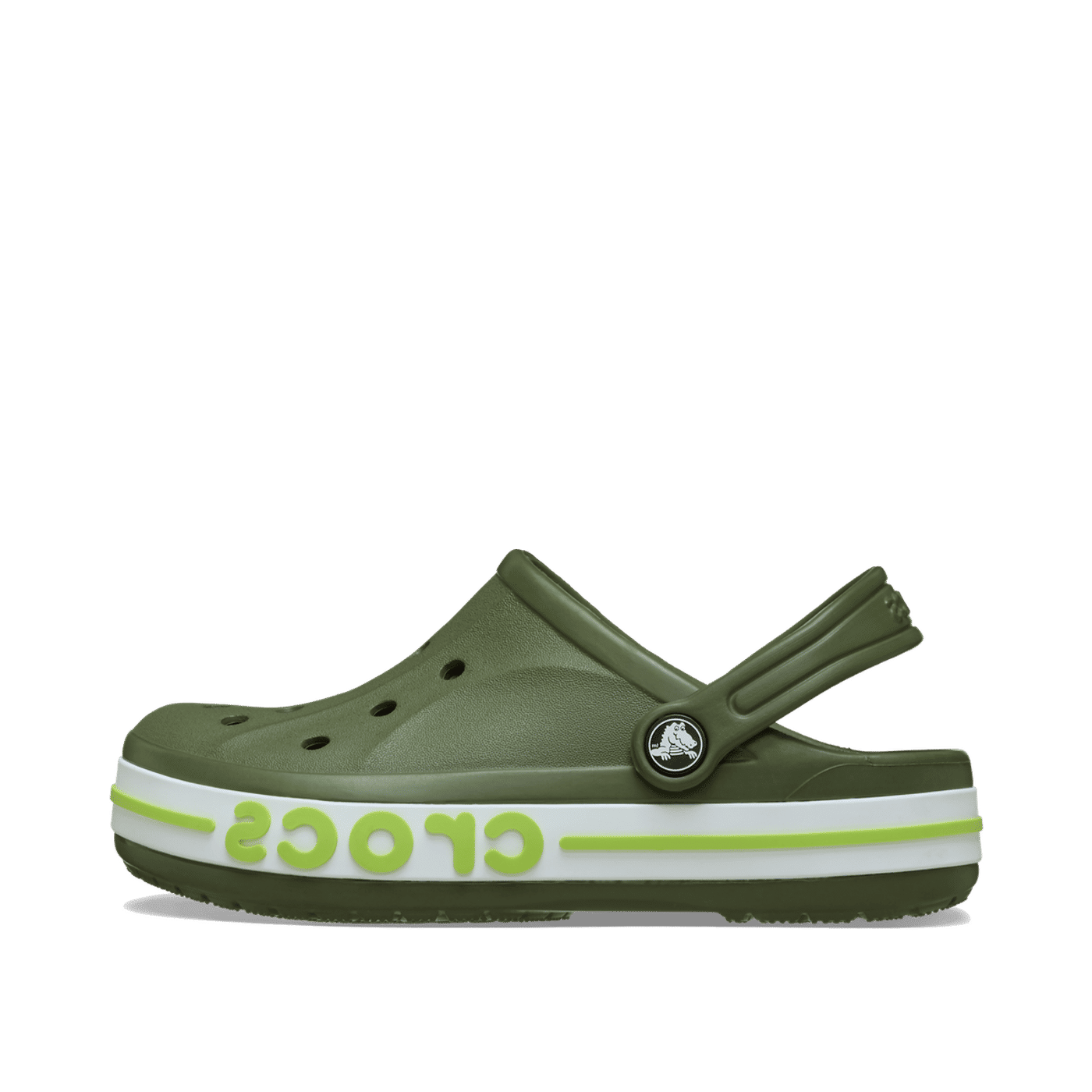 Crocs Bayaband Kids Clog "Army Green/Lime Punch" | 2070193CB
