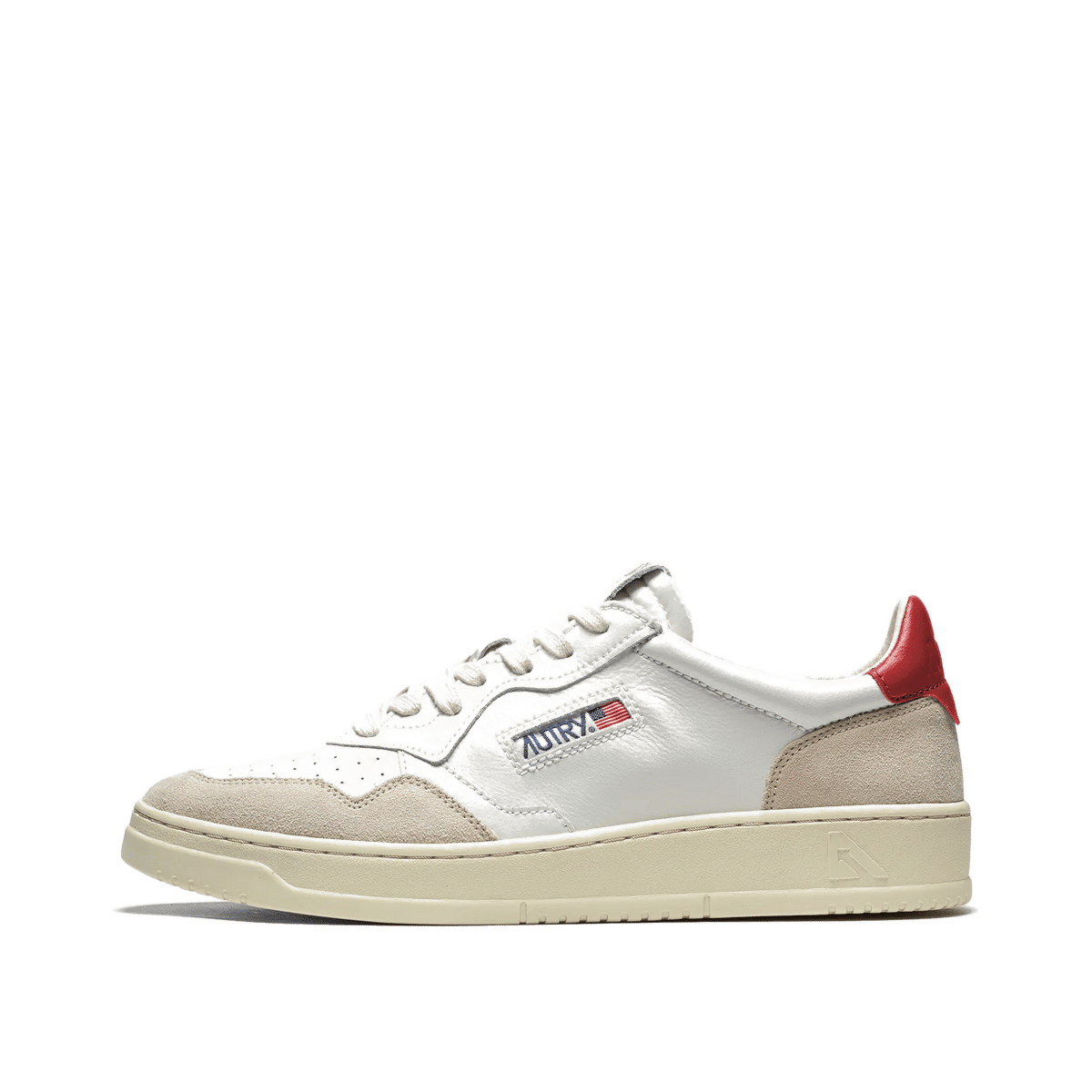 Autry Medalist Low "White/Red" | AULMLS43