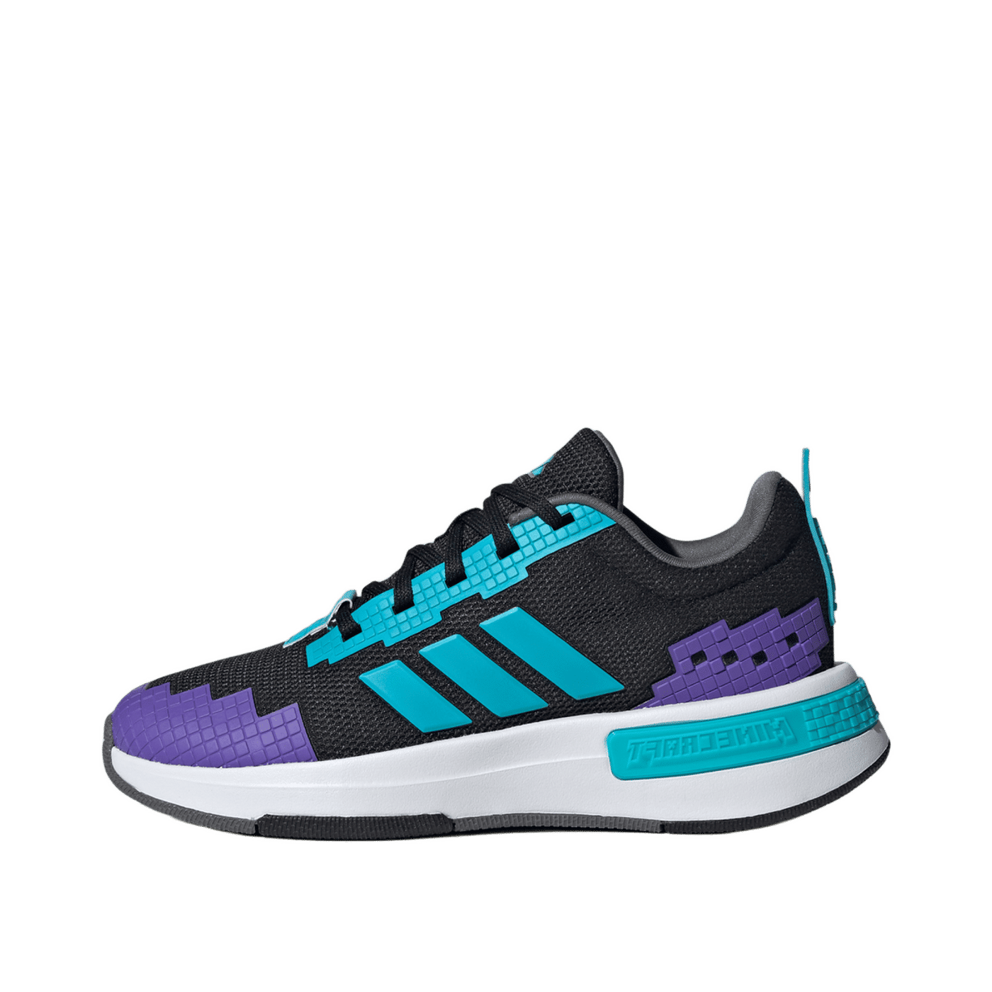 Adidas Minecraft Pro Junior "Core Black / Lucid Cyan / Cloud White" | JR1966