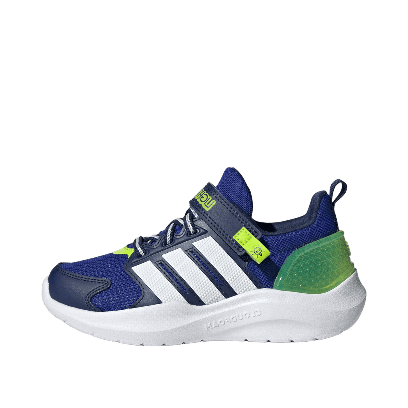 Adidas Lightorama Runner "Lucid Blue / Cloud White / Solar Slime" | JQ4158