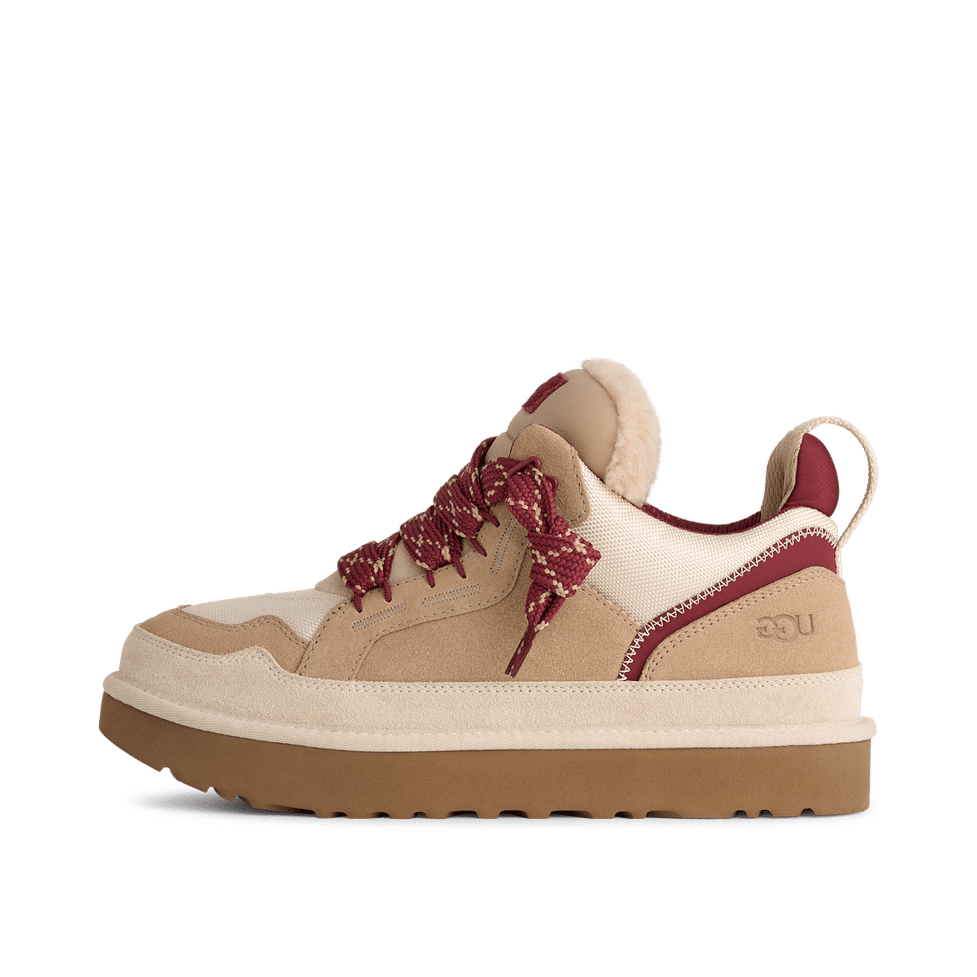 UGG Lowmel "Driftwood/Biking Red" | 1170750DWD