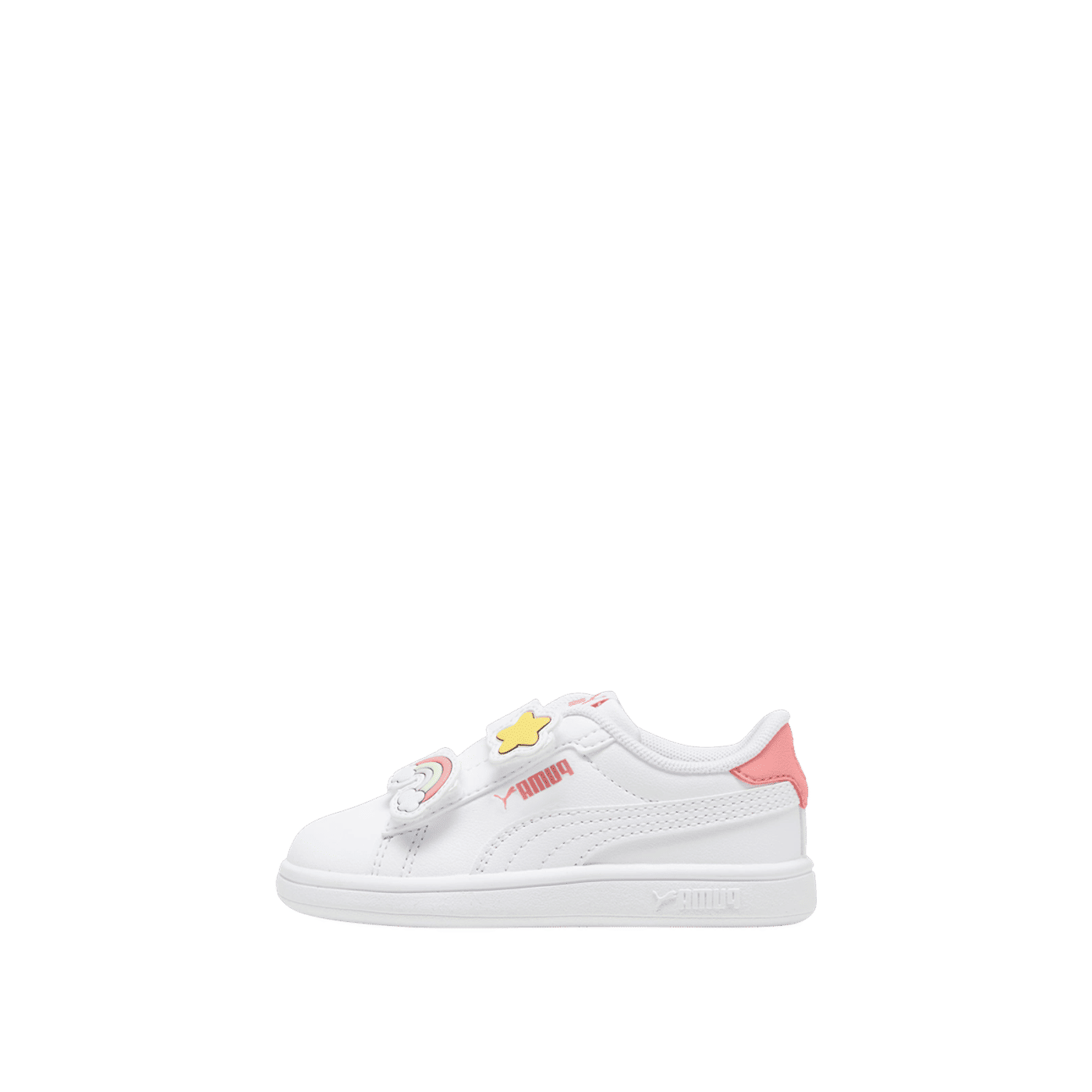 PUMA Smash 3.0 Badges "White/Passionfruit" | 397287-01