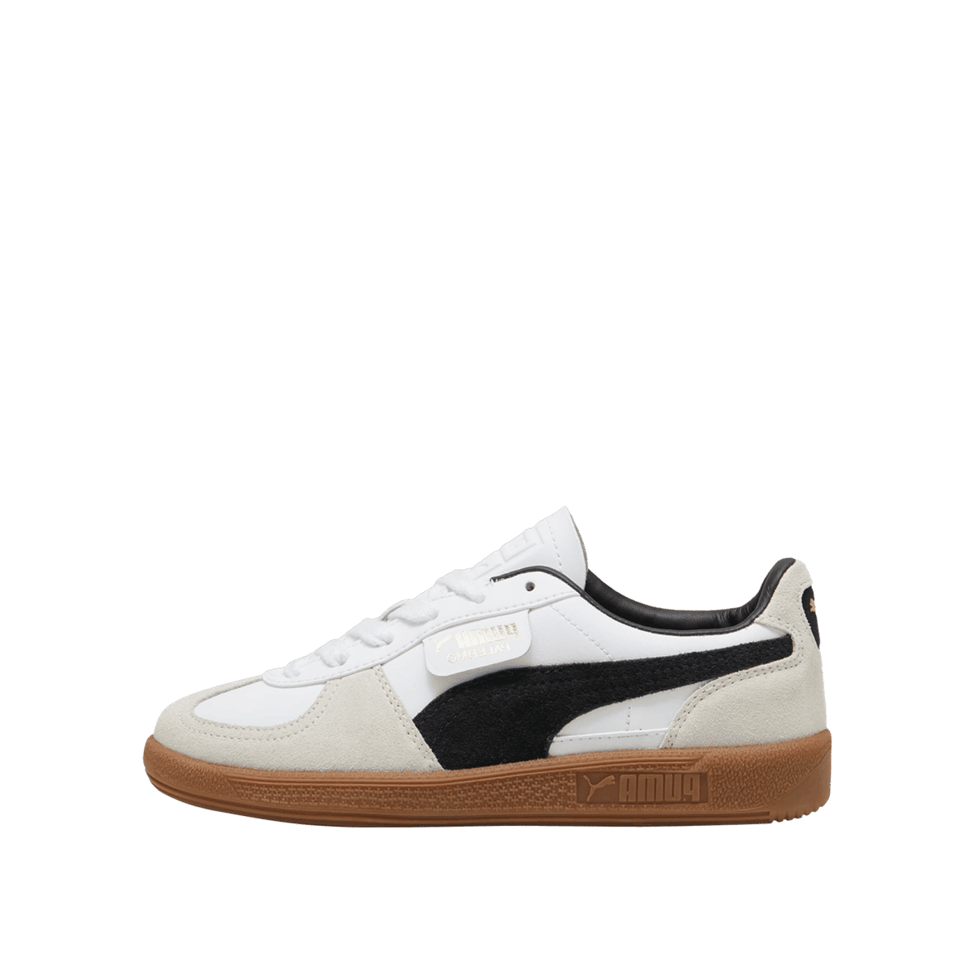 Puma Palermo Lth Jr "White/Vapor Gray/Gum" | 397275-01