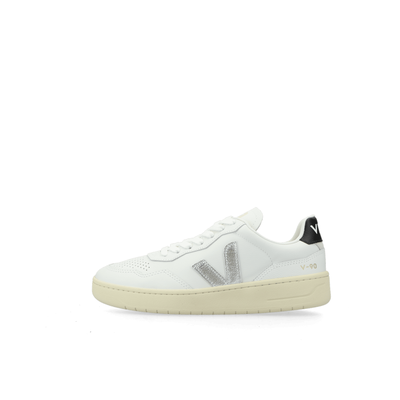 VEJA V-90 O.T. Leather "White/Silver/Black" | VD2020910