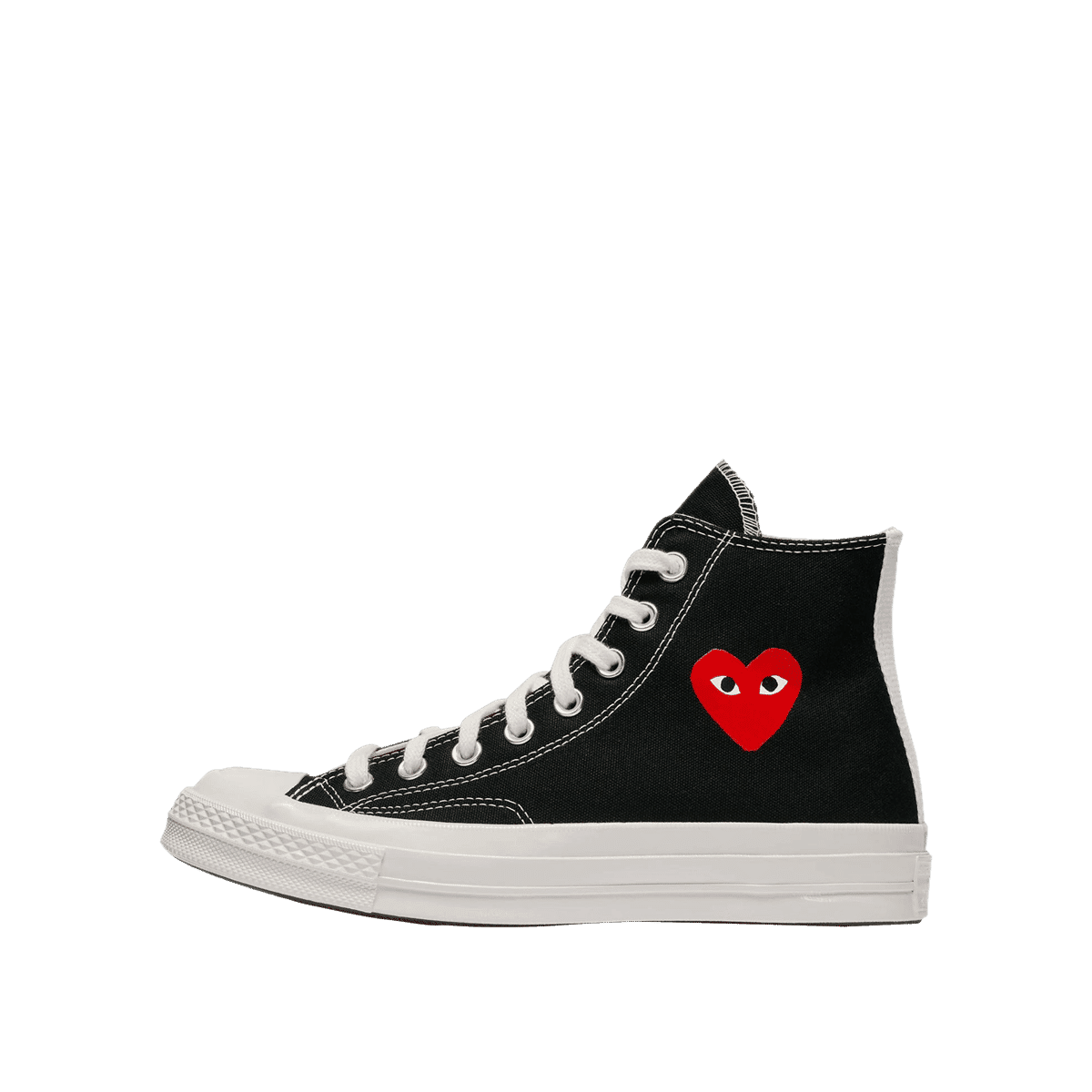 Comme des Garçons PLAY x Converse Chuck 70 High "Small Red Heart - Black" | AZK1290011