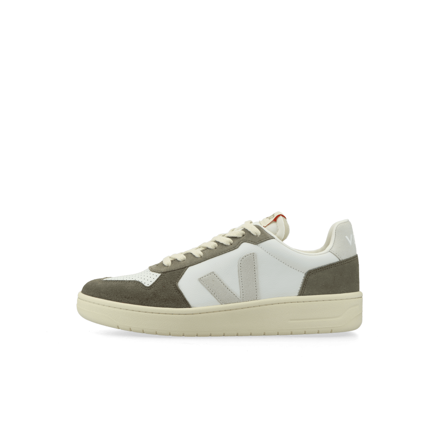 VEJA V-82 Grained Leather "Extra / White / Natural / Kaki" | VE3320757