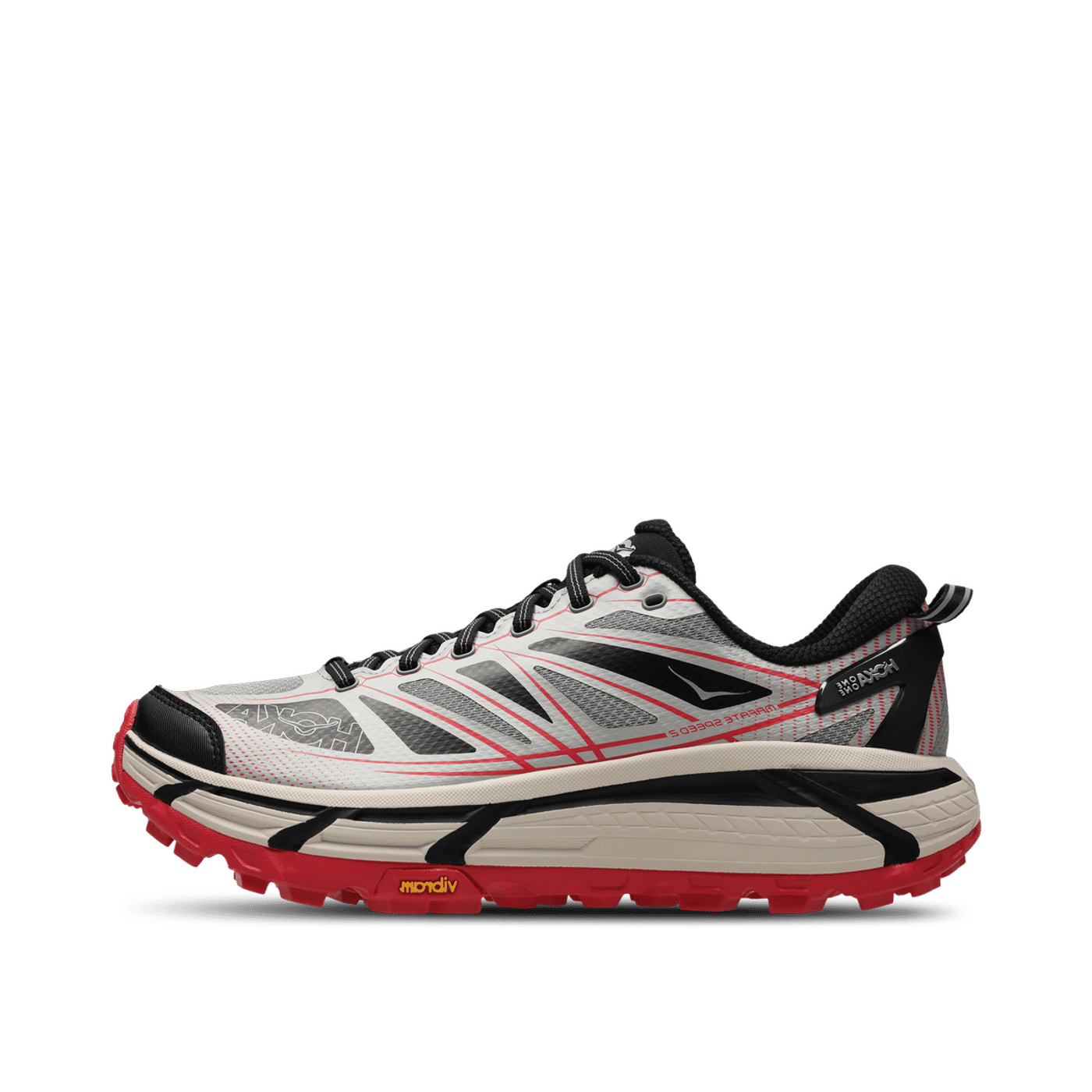Hoka U Mafate Speed 2 "Galactic Grey/Ruby Red" | 1126851GTCG