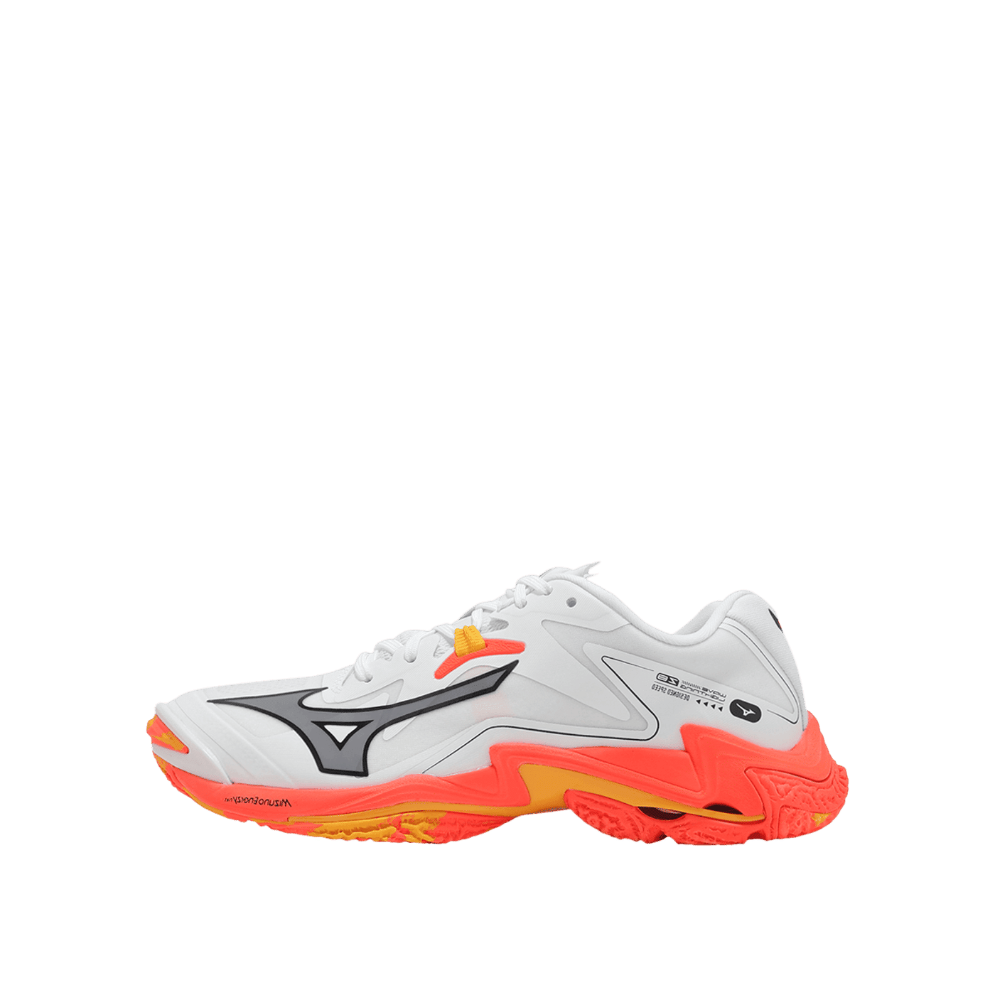 Mizuno Wave Lightning Z8 "White/Fiery Coral 2/Citrus" | V1GA240098